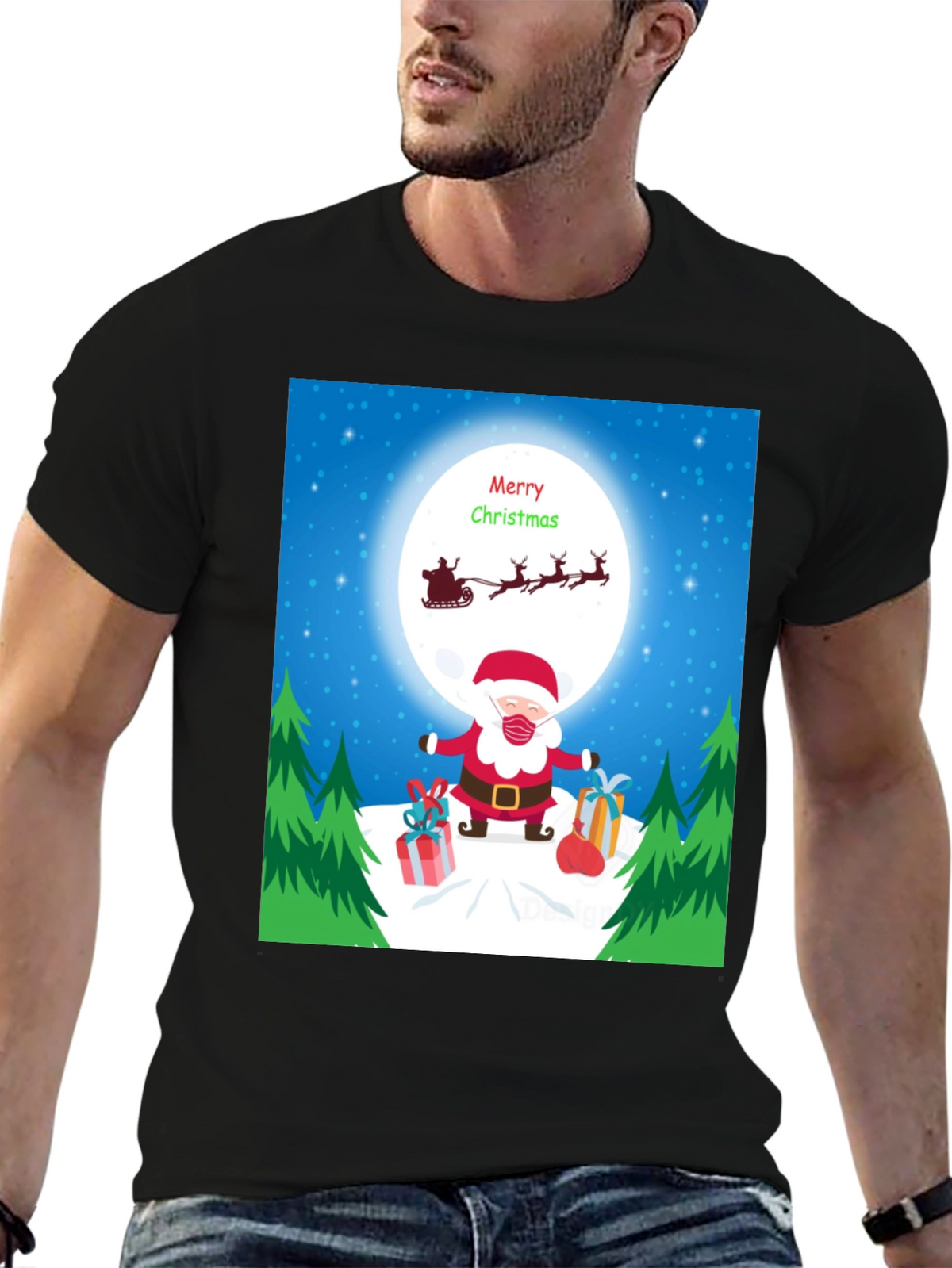 Festive Santa Christmas T-Shirt
