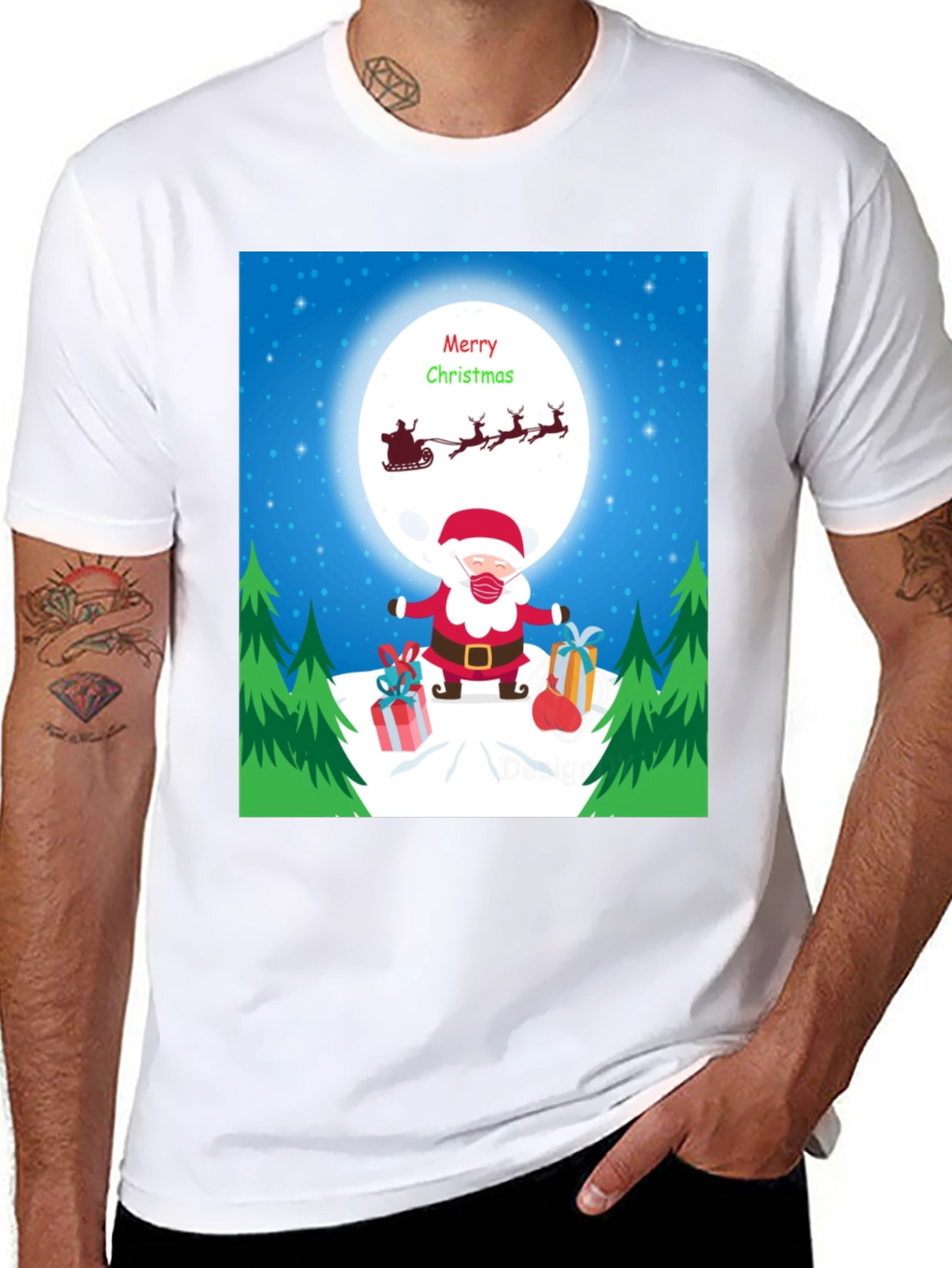 Festive Santa Christmas T-Shirt