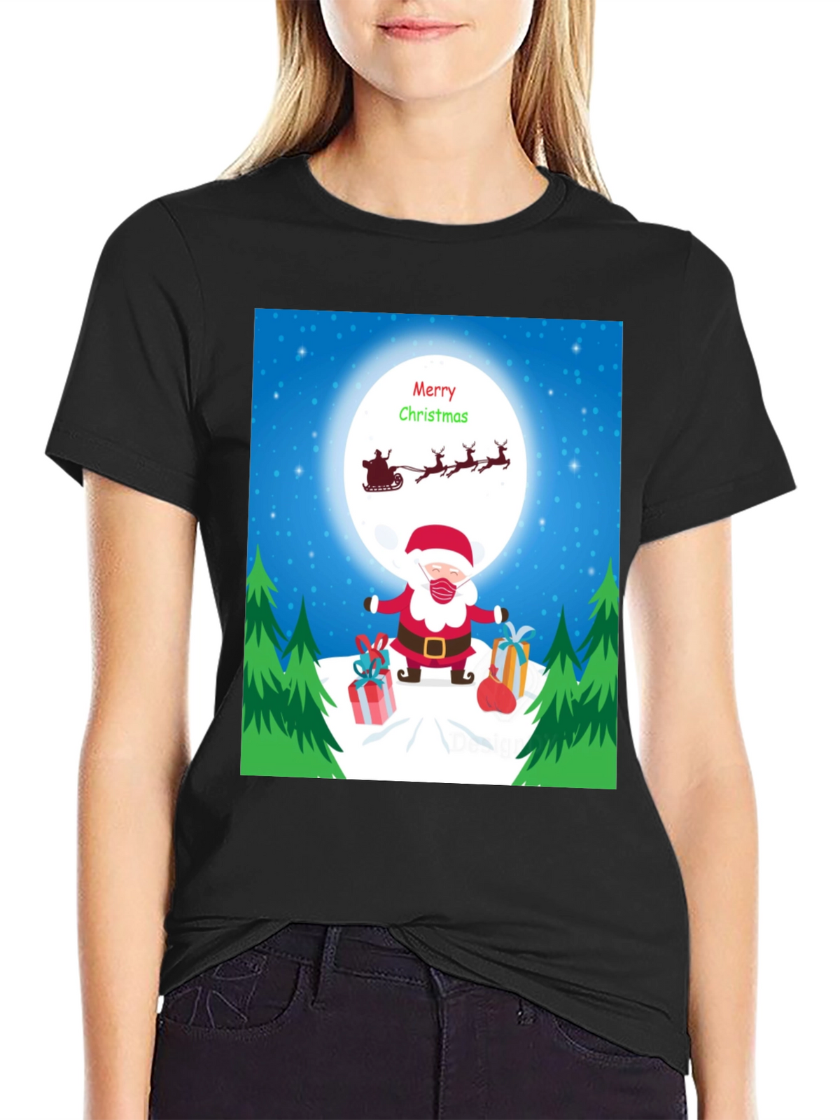 Festive Santa Christmas T-Shirt