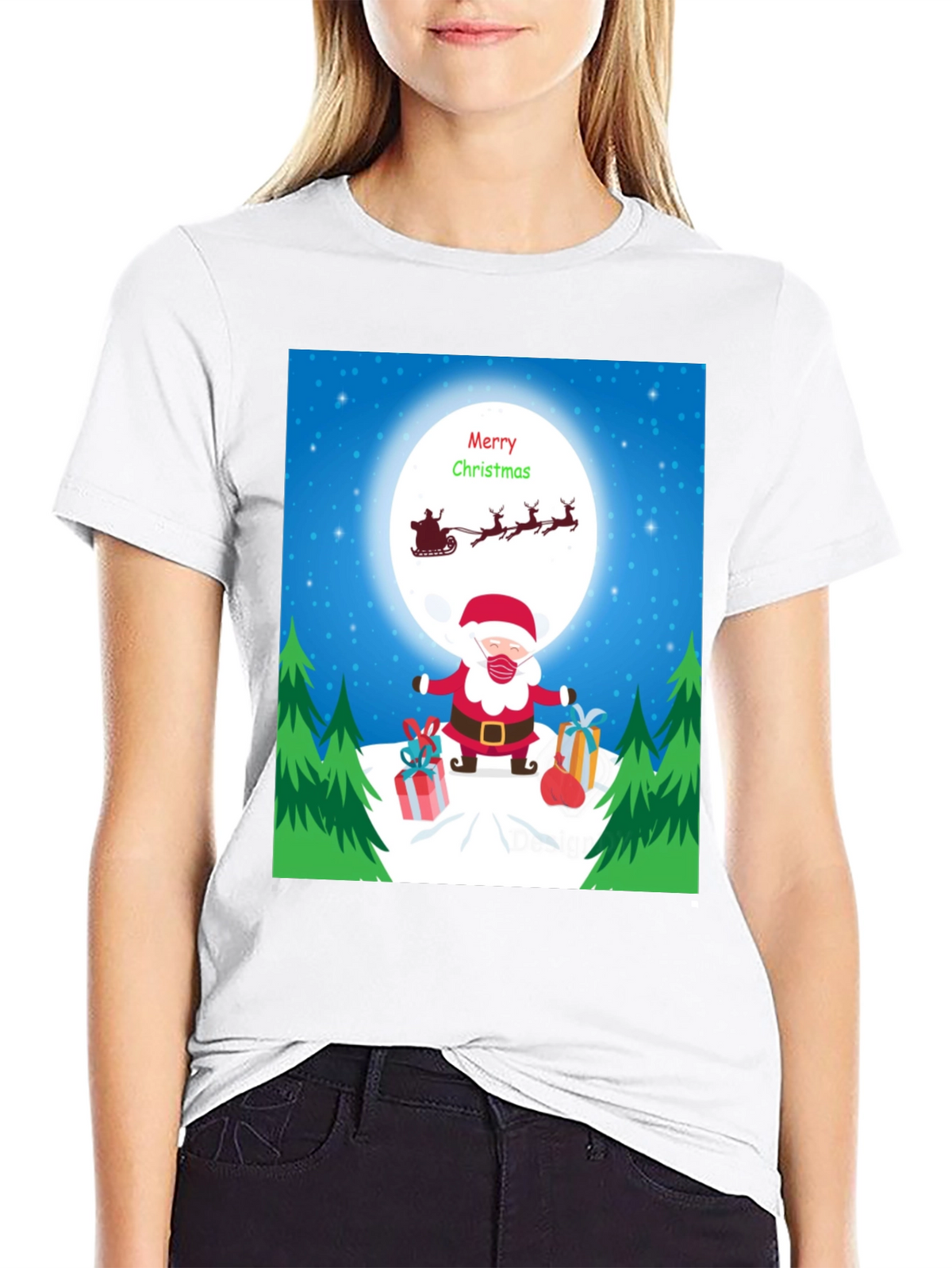 Festive Santa Christmas T-Shirt