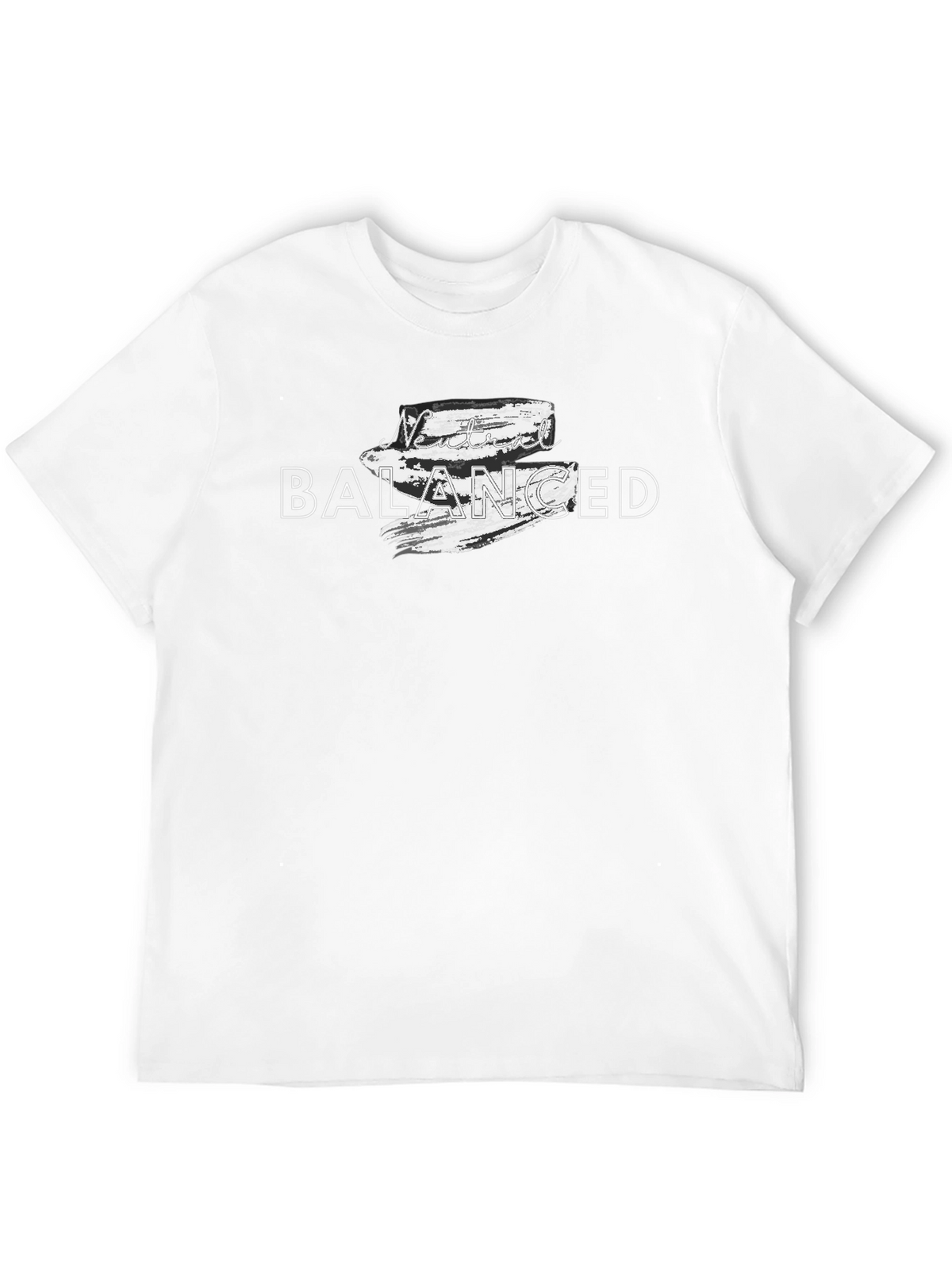 Never Balanced Graphic Tee - Mens Black T-Shirt