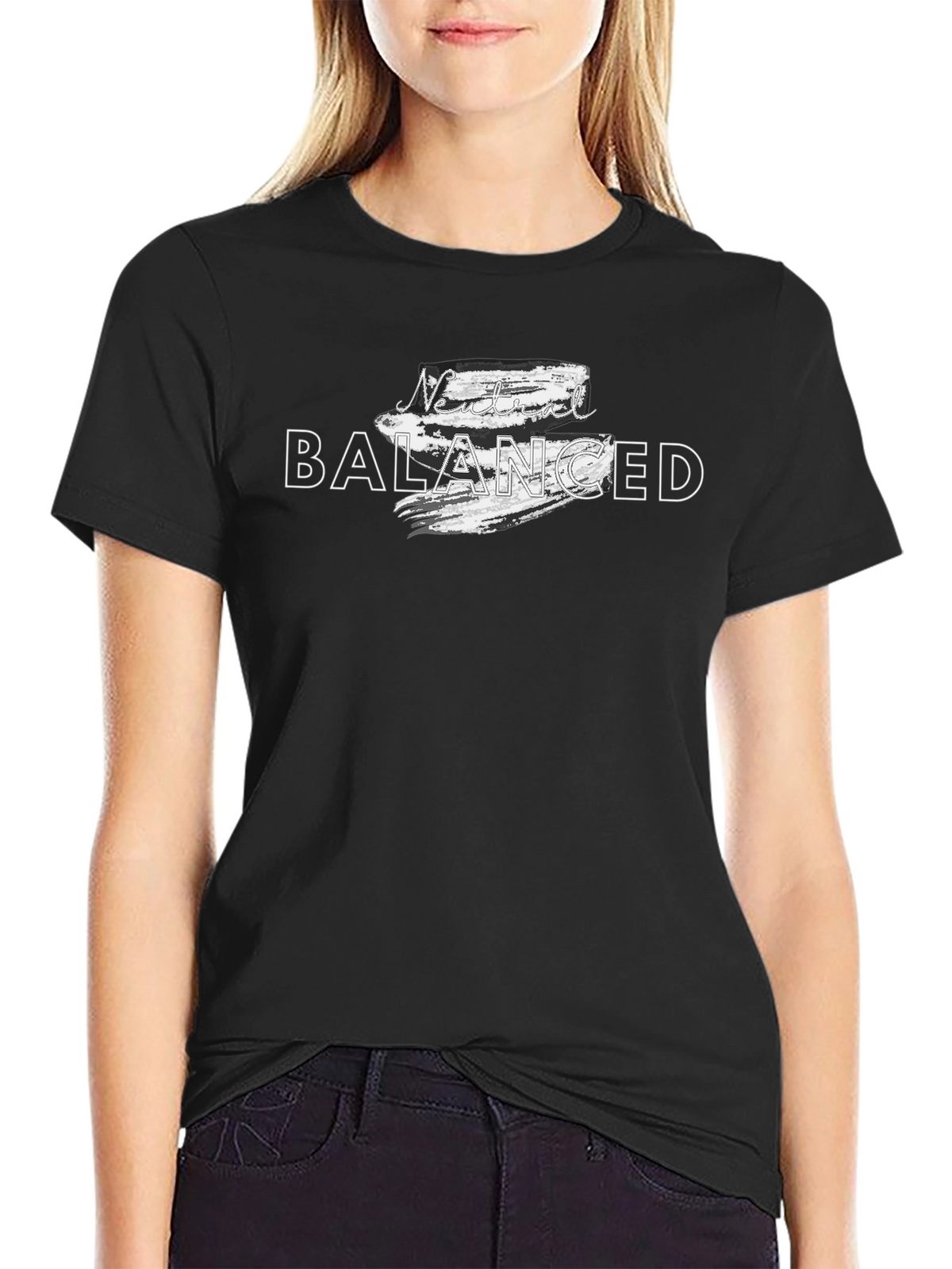 Never Balanced Graphic Tee - Mens Black T-Shirt