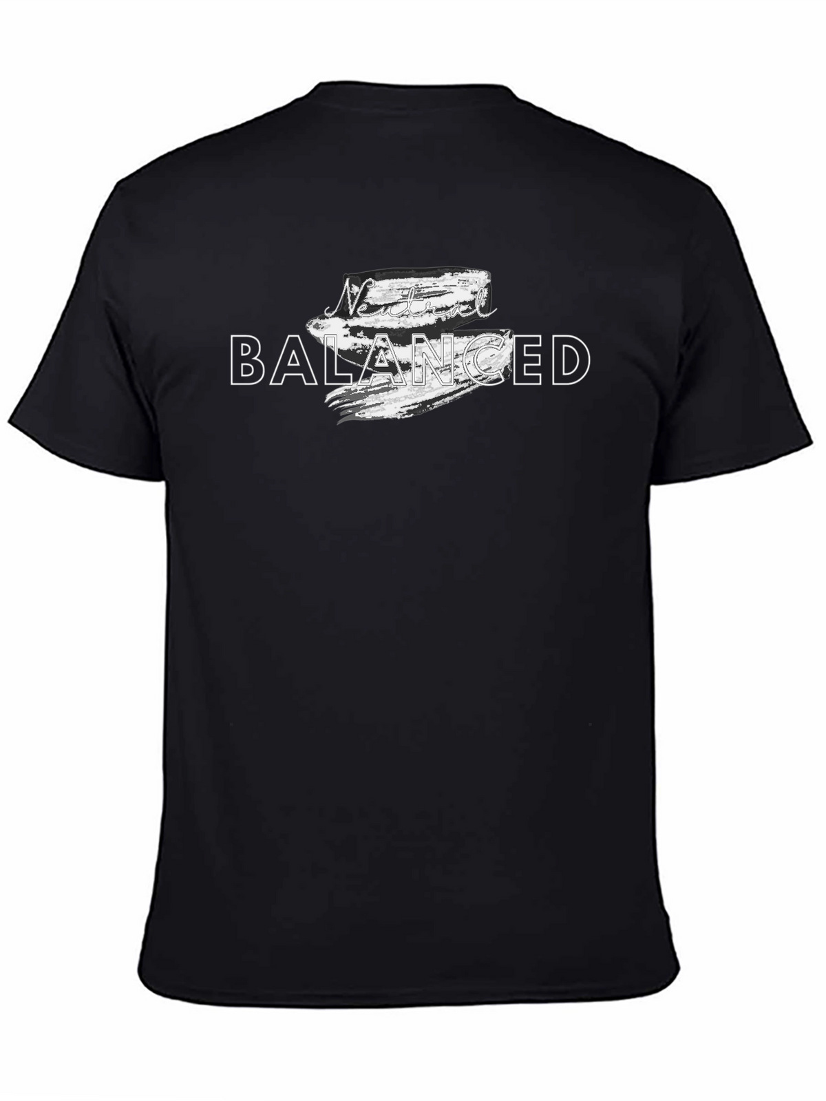Never Balanced Graphic Tee - Mens Black T-Shirt