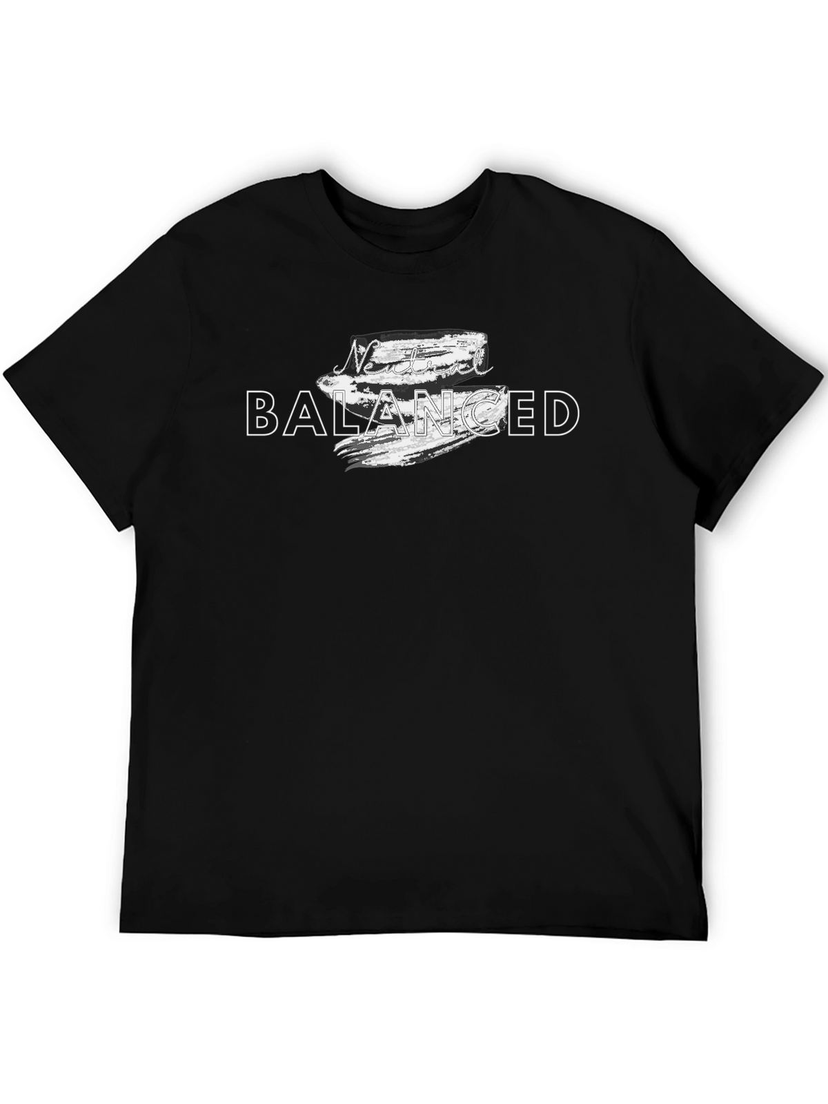 Never Balanced Graphic Tee - Mens Black T-Shirt
