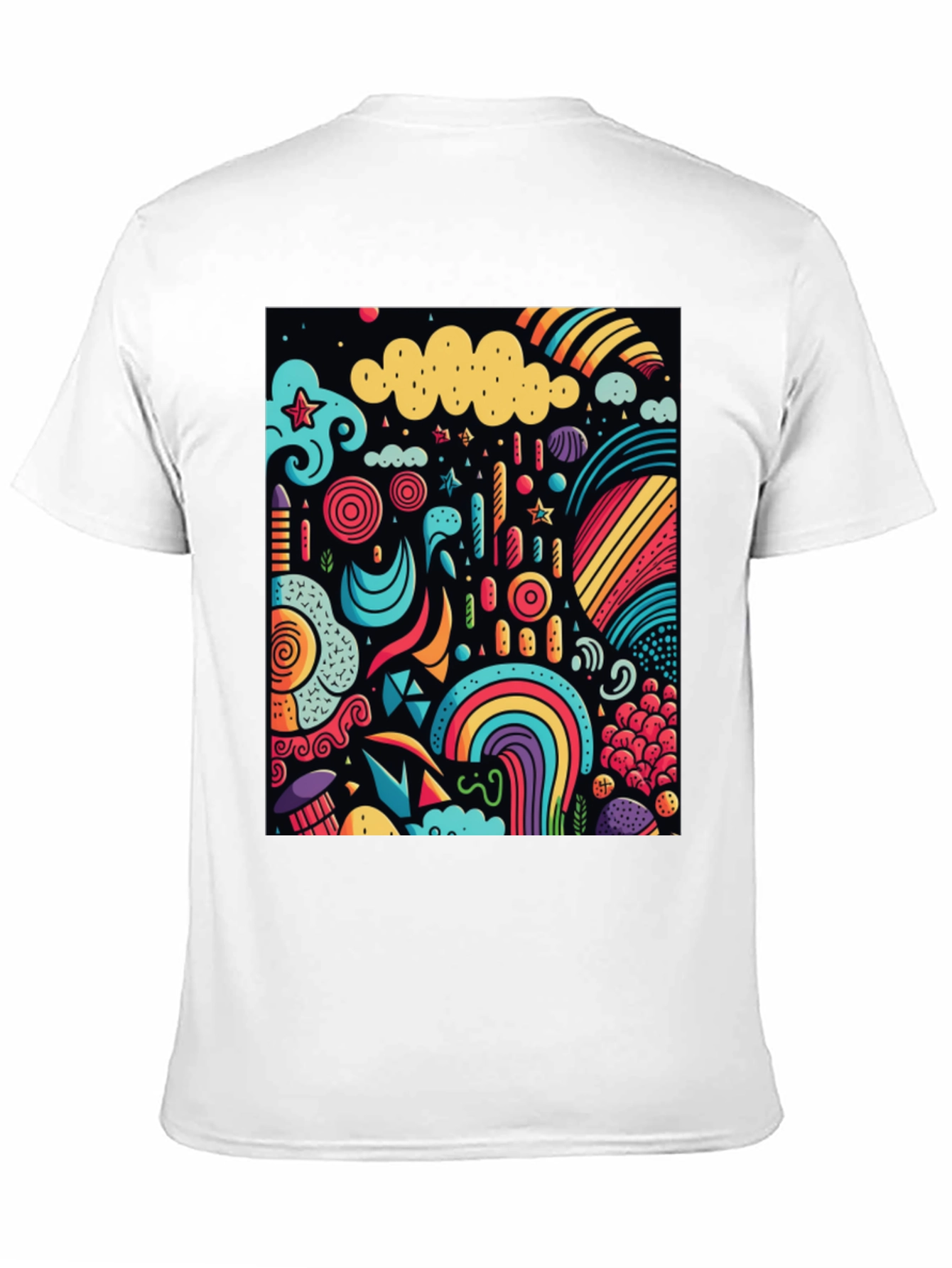 Vibrant Doodle Art Graphic Tee