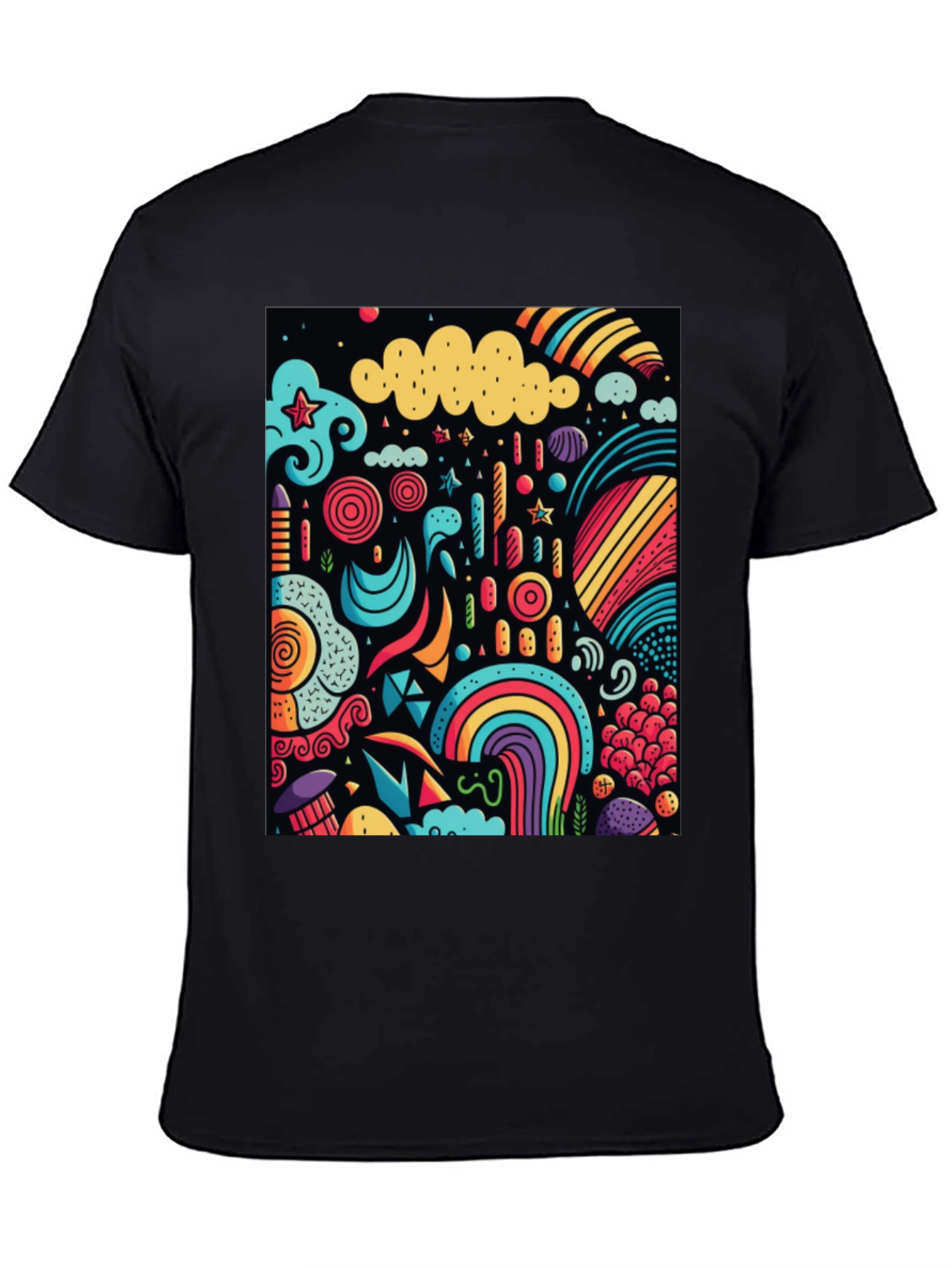 Vibrant Doodle Art Graphic Tee