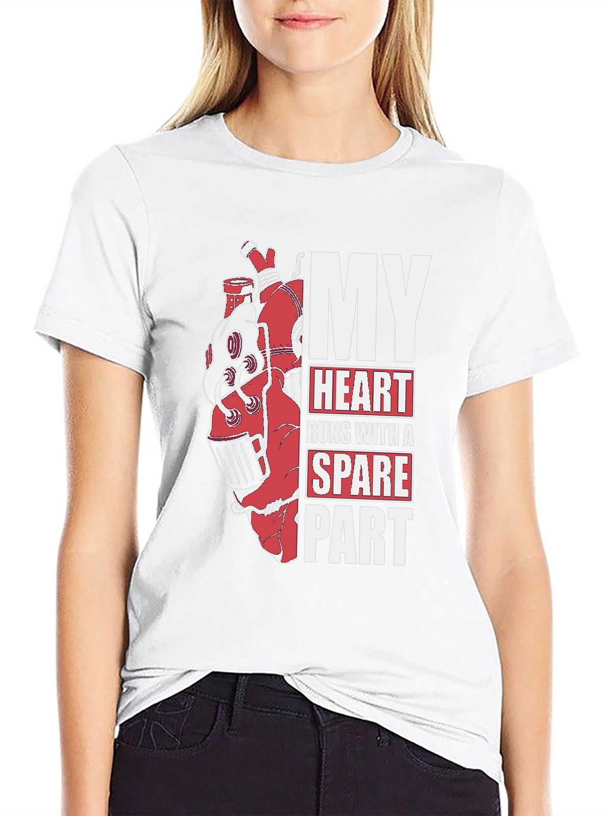 My Heart Runs With A Spare Part Graphic T-Shirt