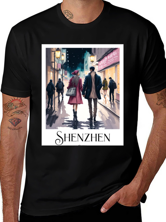 Shenzhen Cityscape Graphic T-Shirt