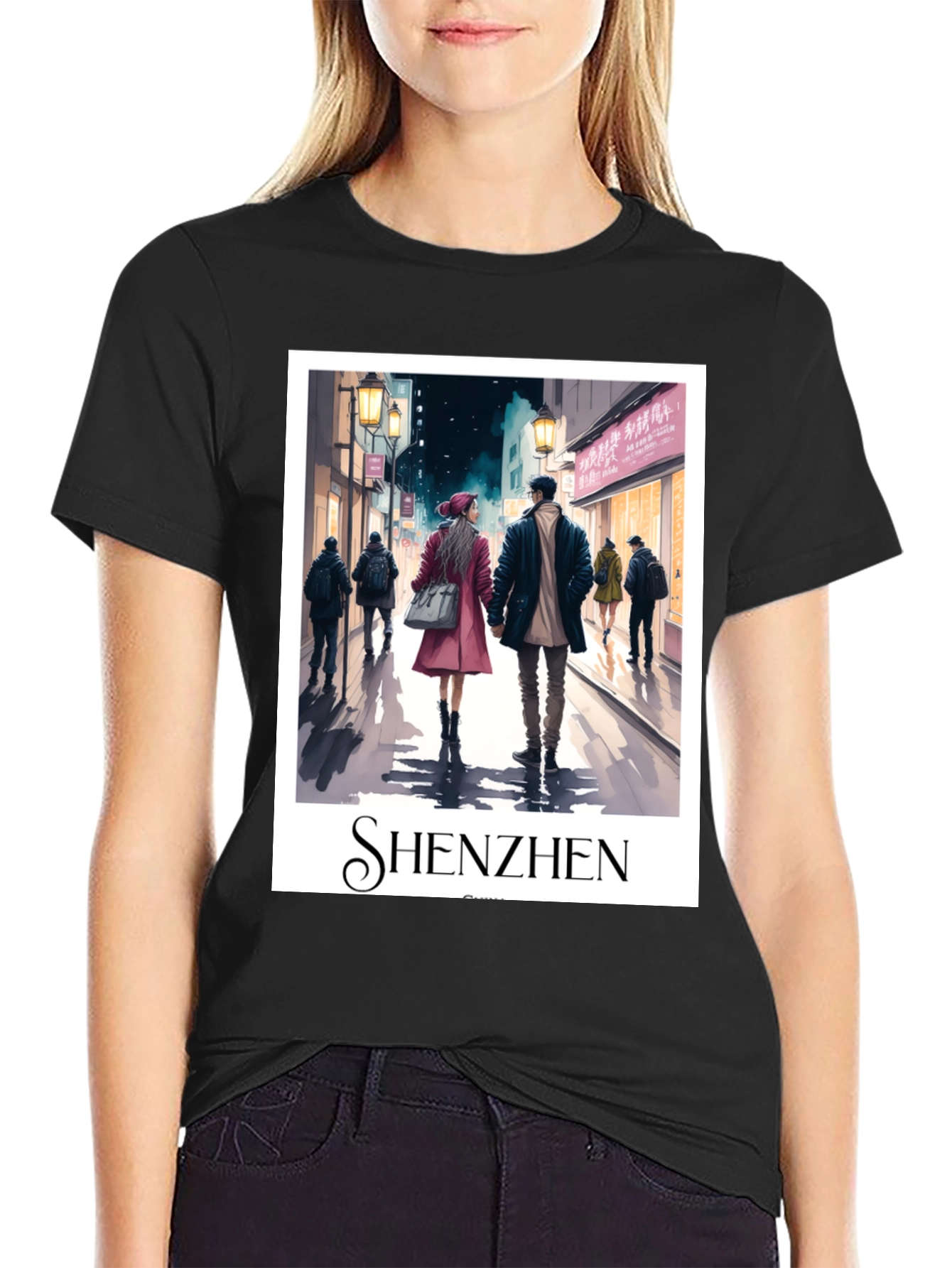 Shenzhen Cityscape Graphic T-Shirt