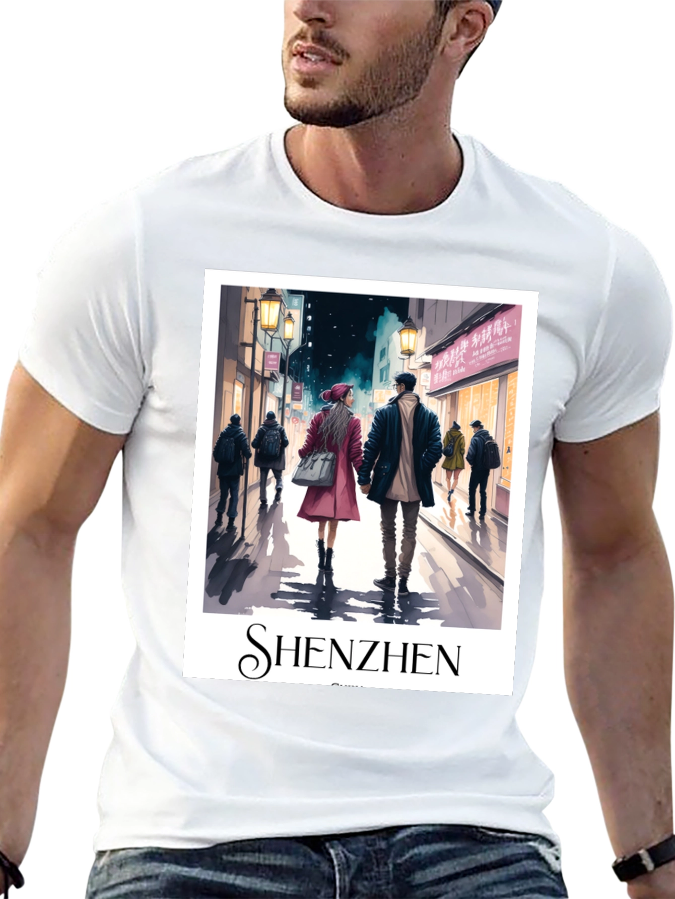 Shenzhen Cityscape Graphic T-Shirt