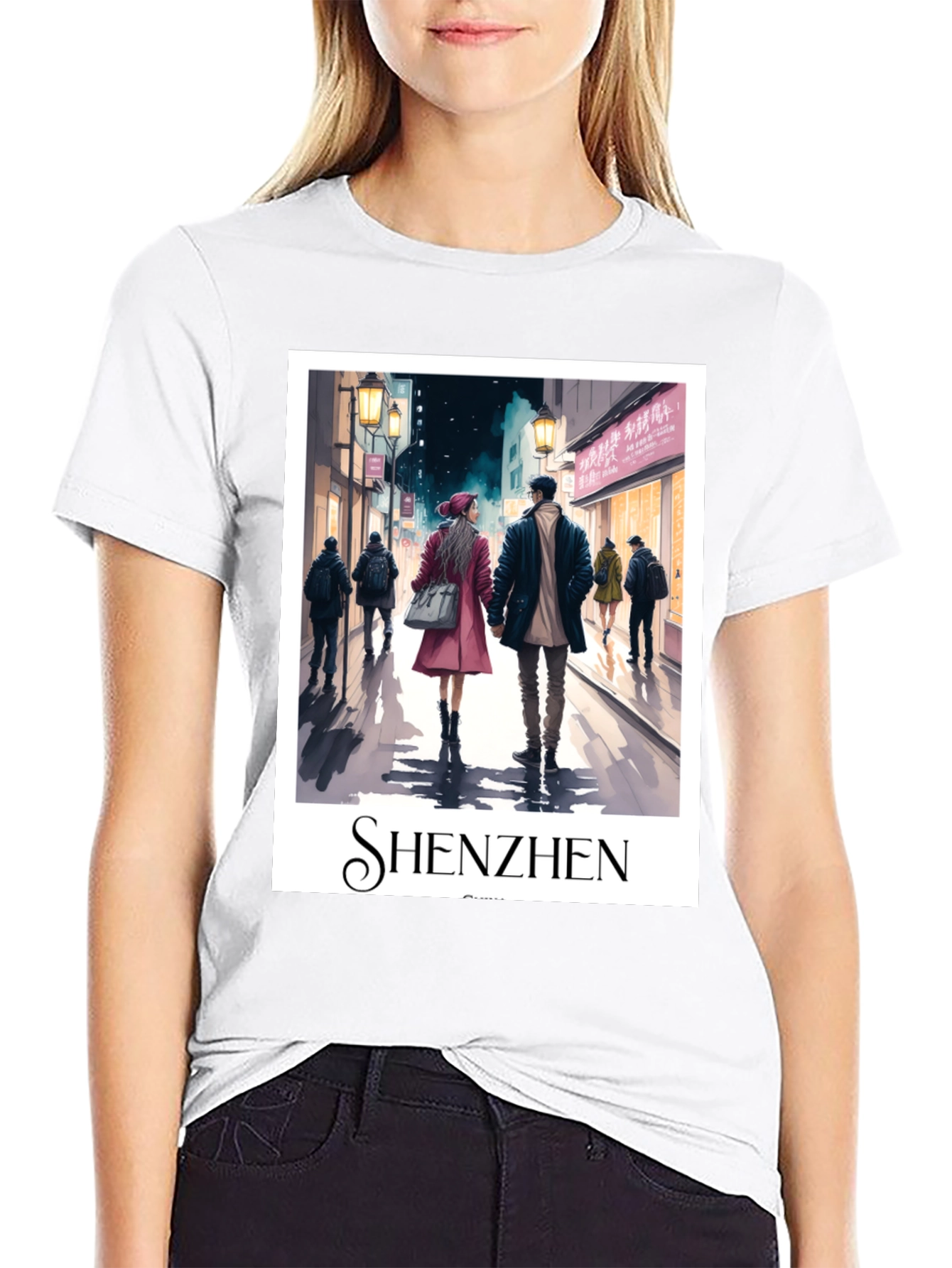 Shenzhen Cityscape Graphic T-Shirt