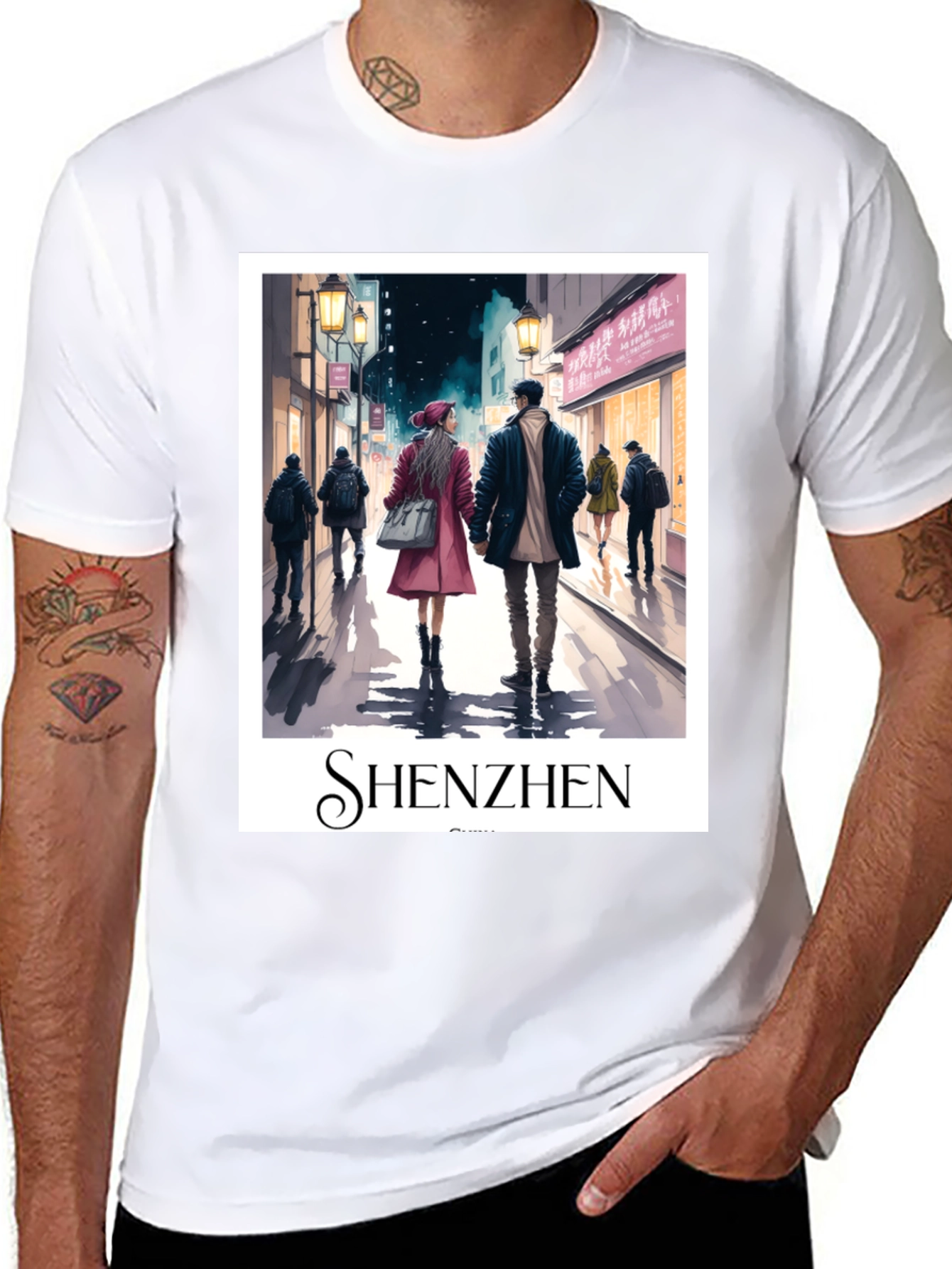Shenzhen Cityscape Graphic T-Shirt