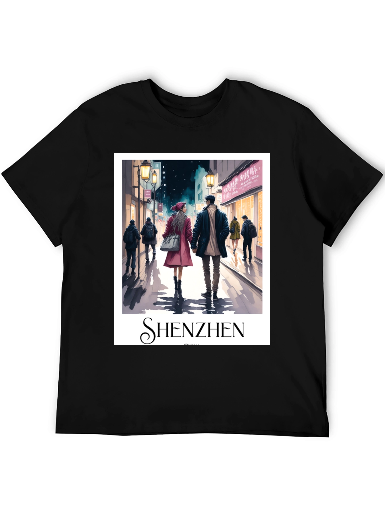 Shenzhen Cityscape Graphic T-Shirt