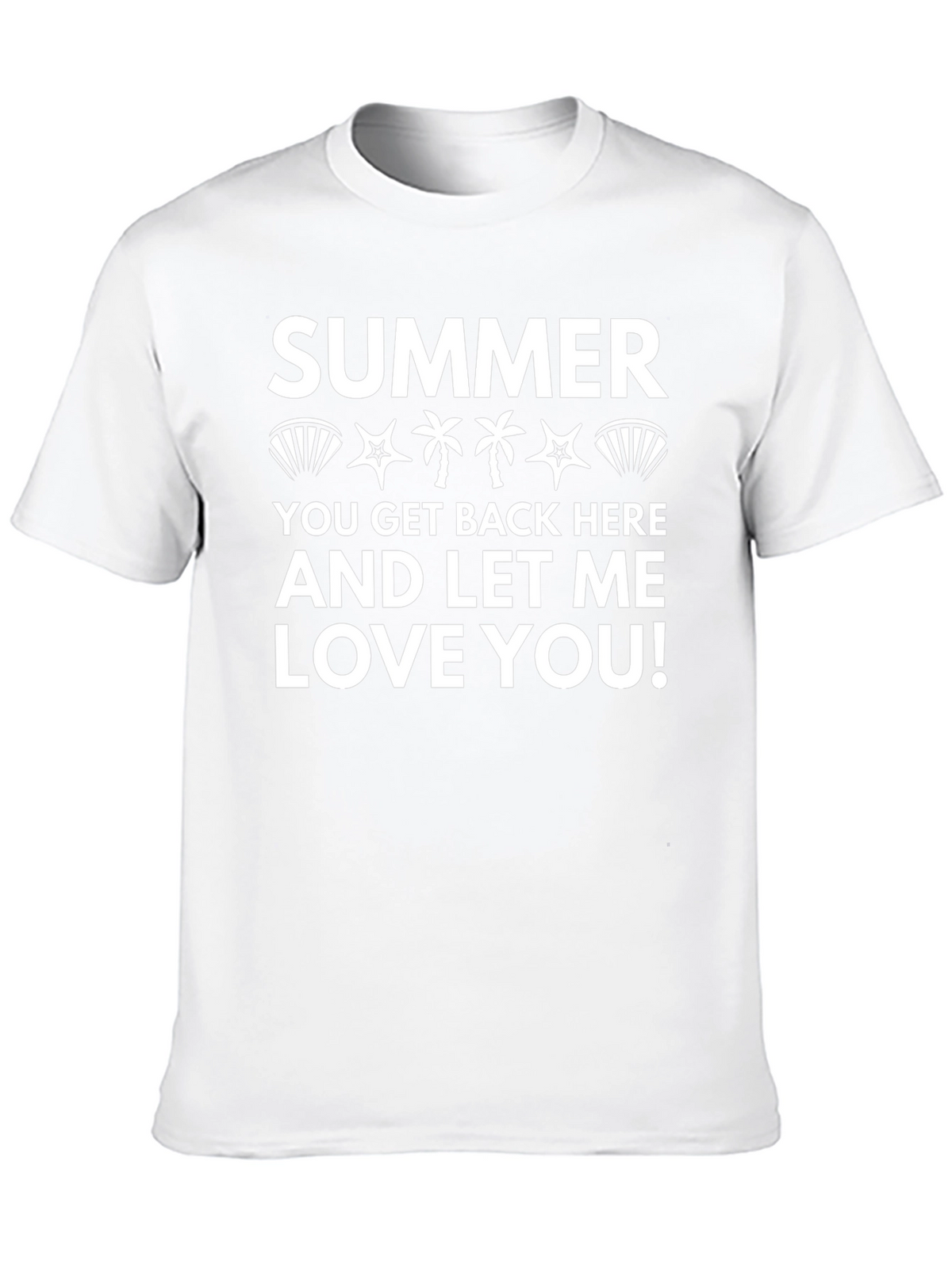 Summer Love Graphic Tee - Black Cotton T-Shirt