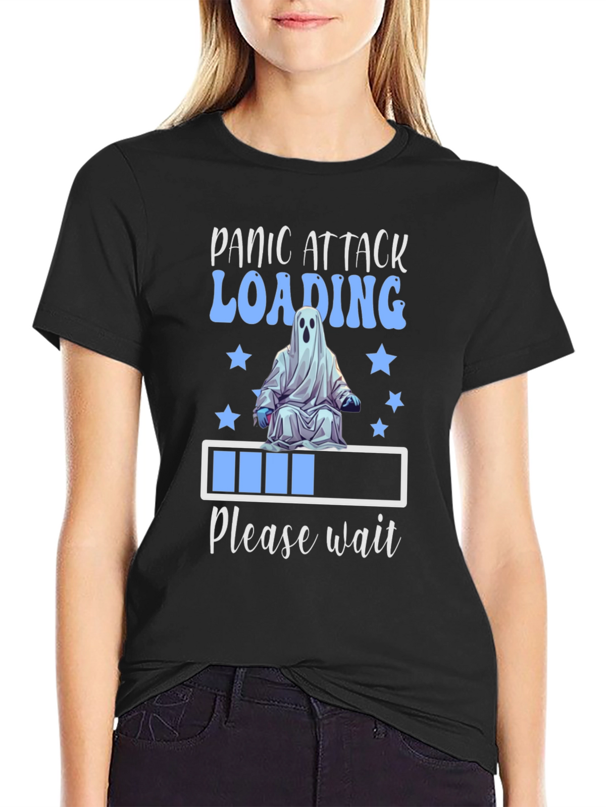 Panic Attack Loading Ghost T-Shirt