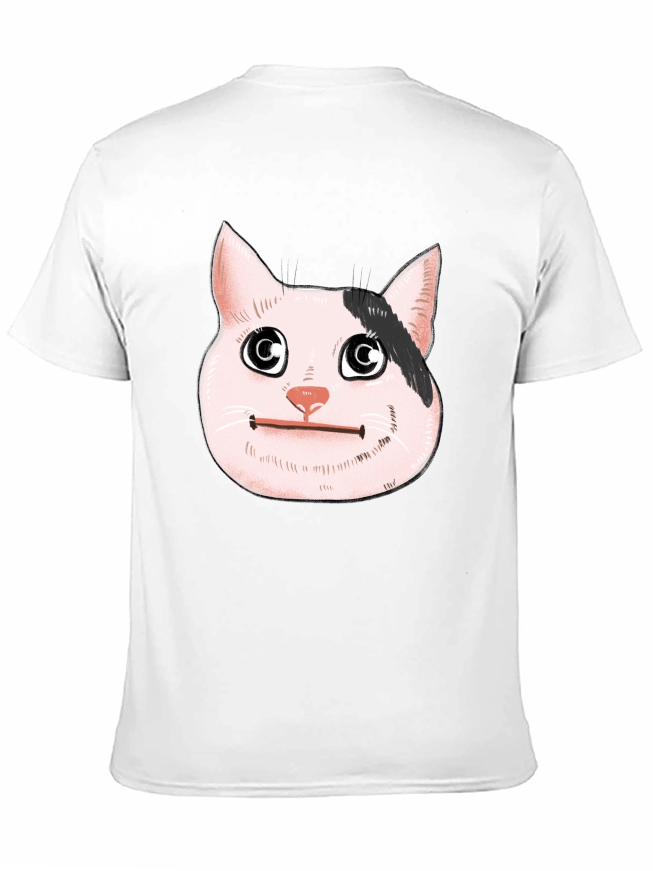 Beluga Cat Meme Black T-Shirt