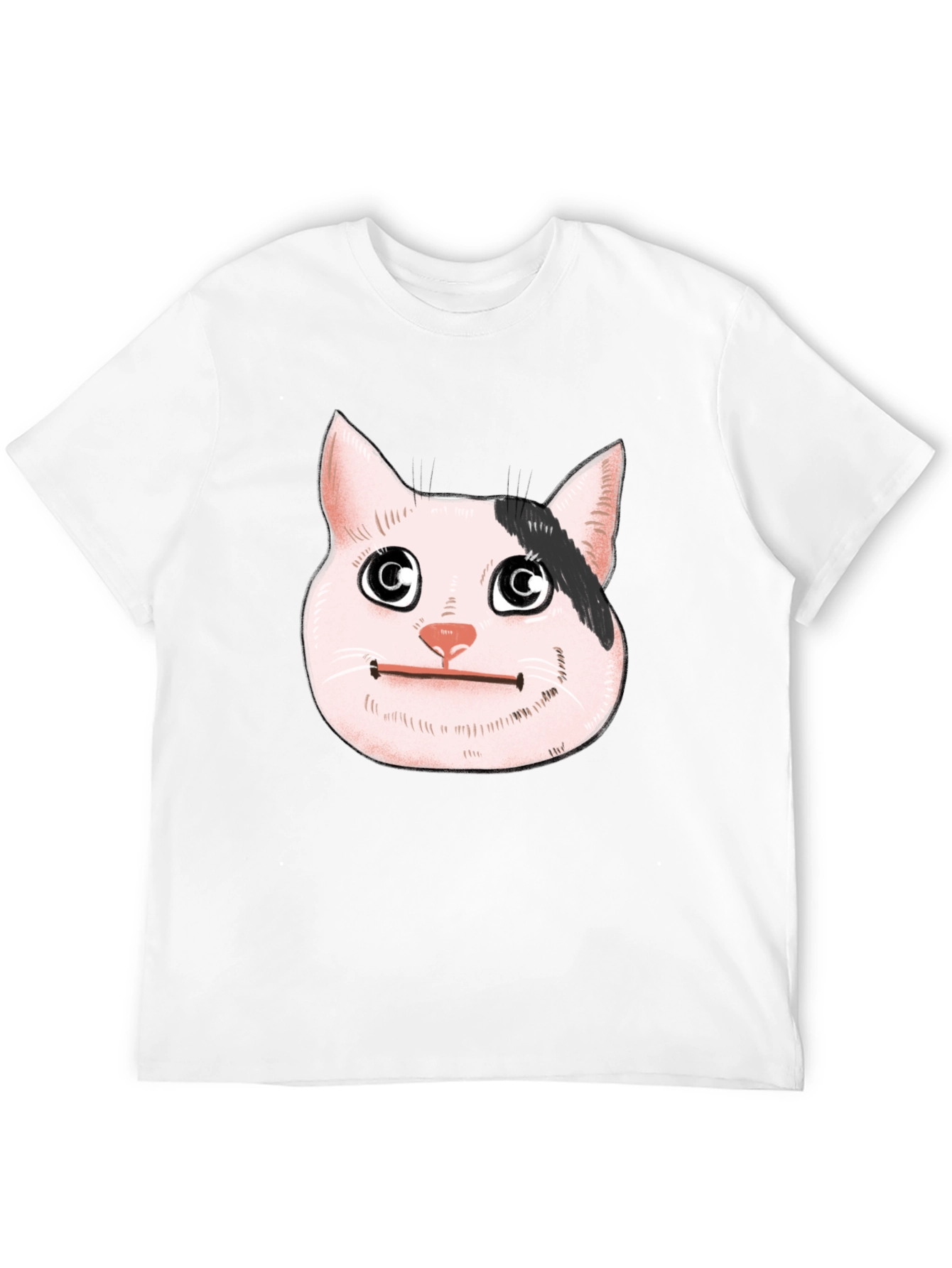 Beluga Cat Meme Black T-Shirt
