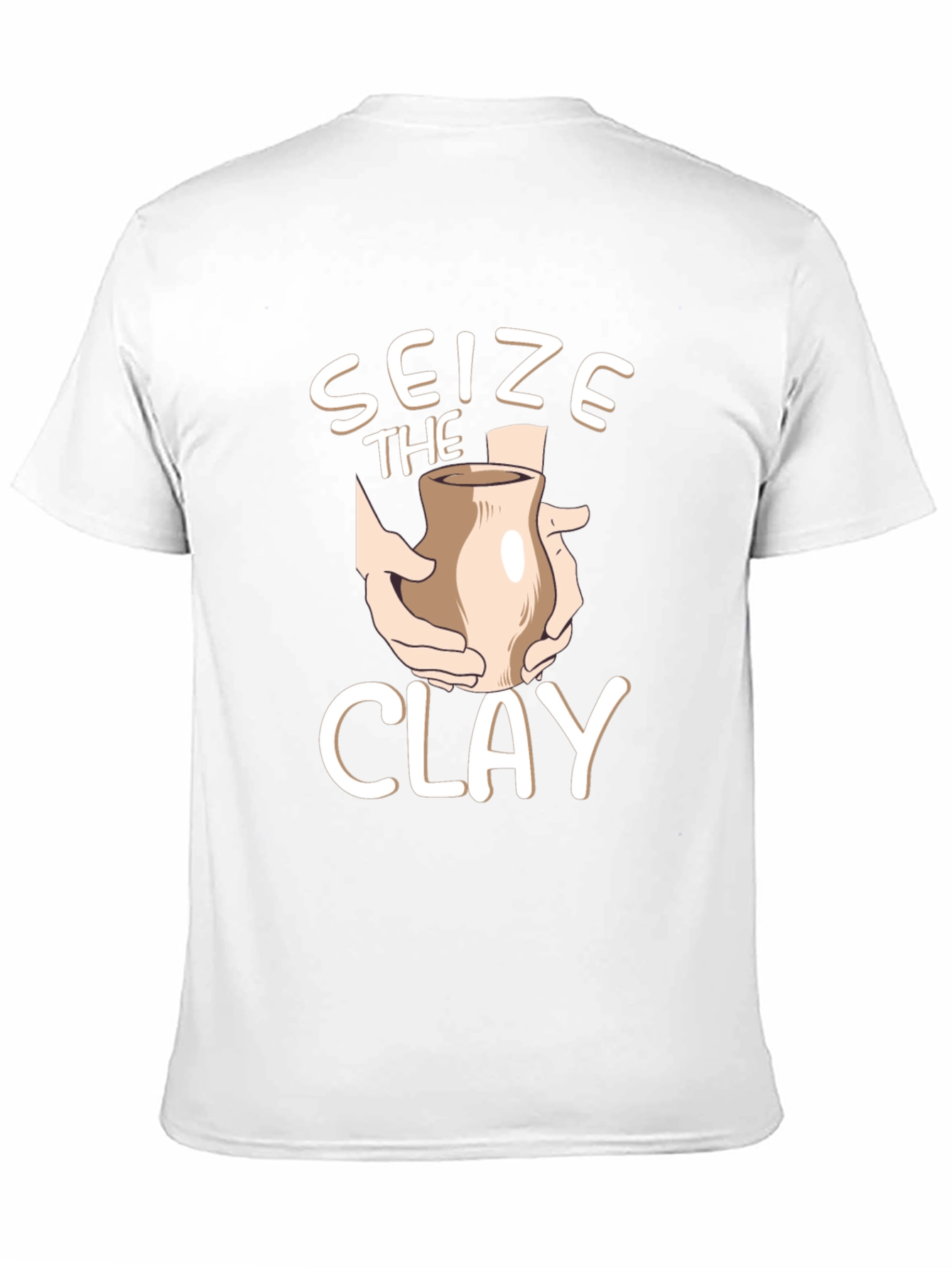 Seize the Clay Black T-Shirt Pottery Design