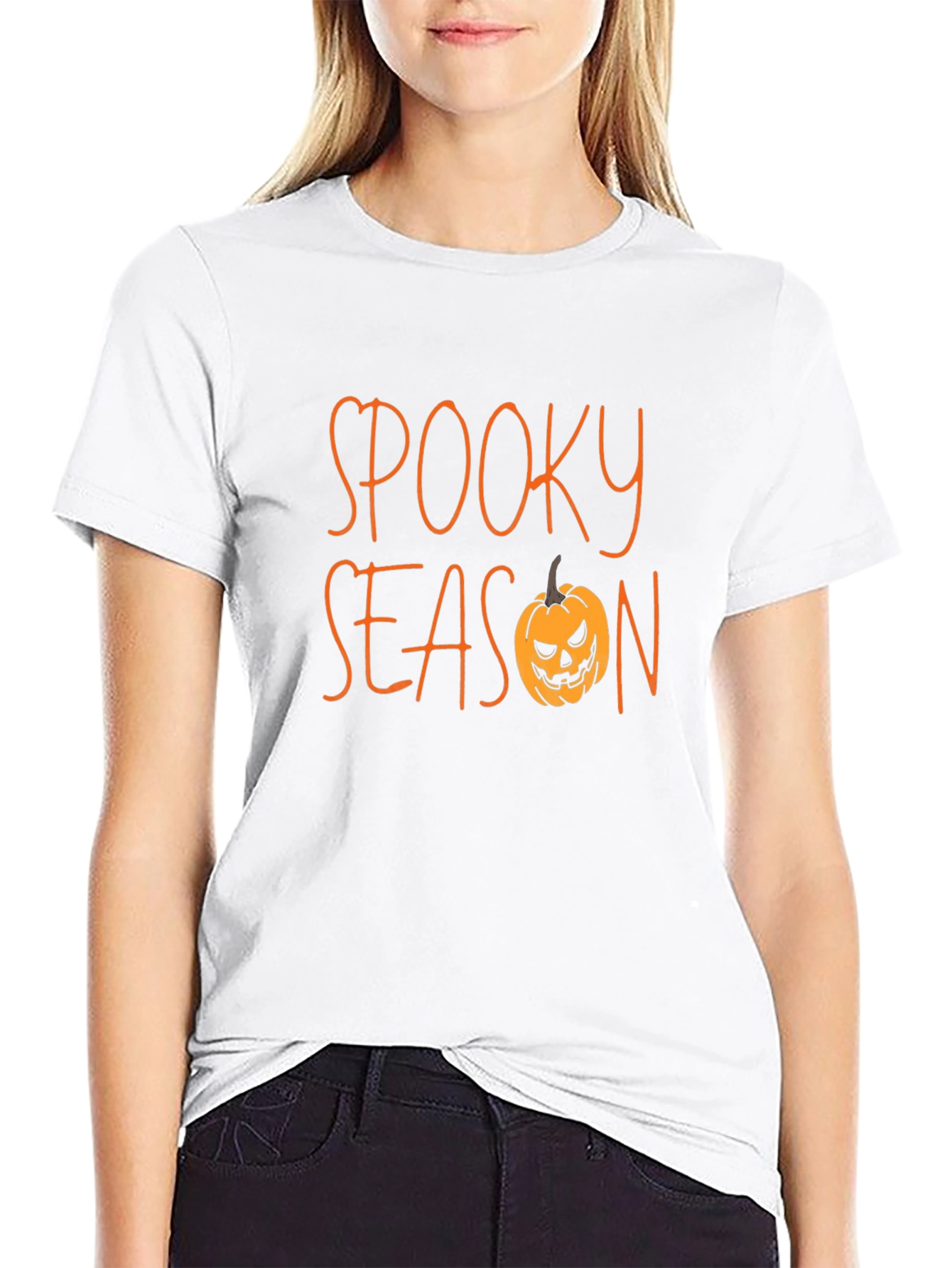 Spooky Season Black T-Shirt - Halloween Apparel