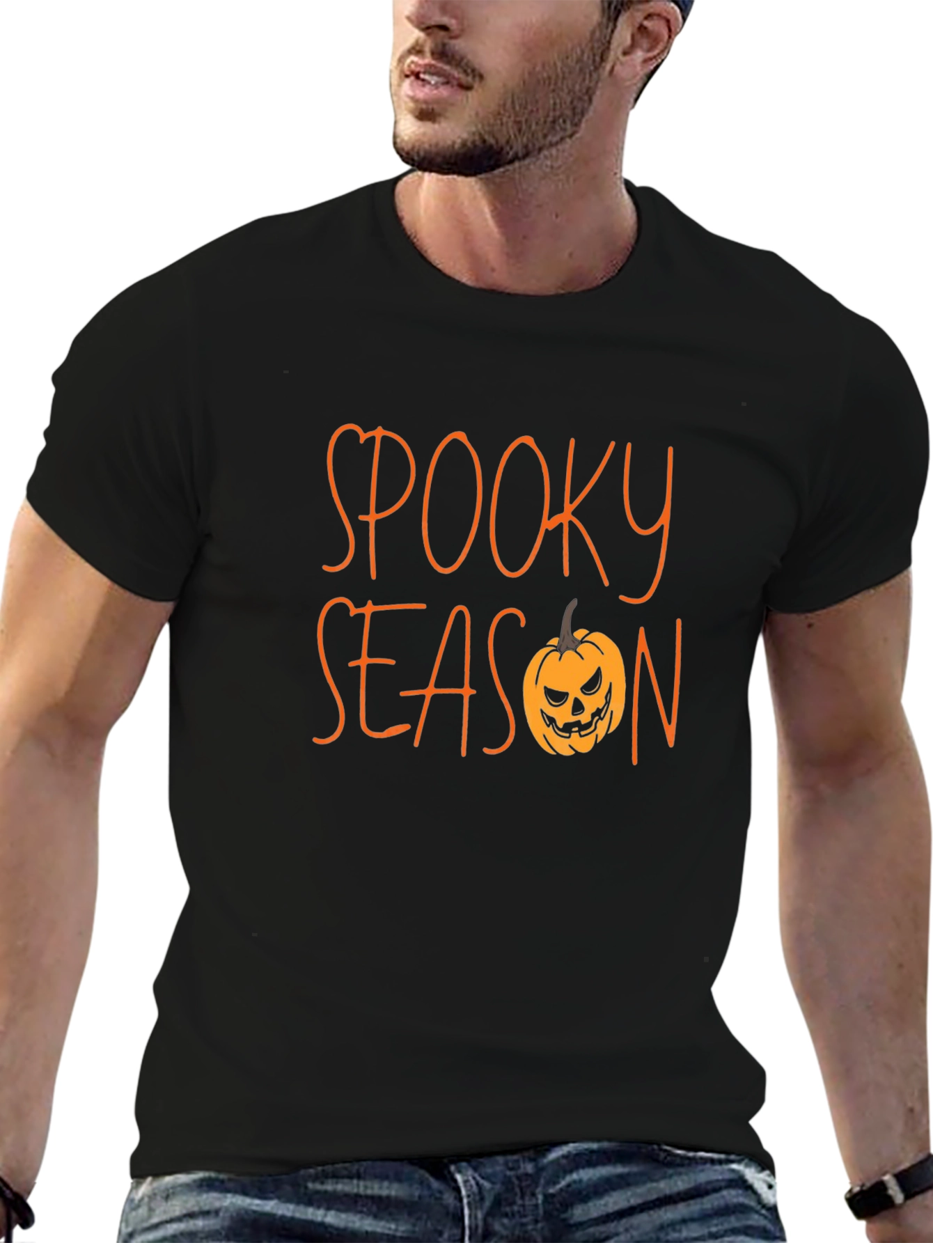 Spooky Season Black T-Shirt - Halloween Apparel