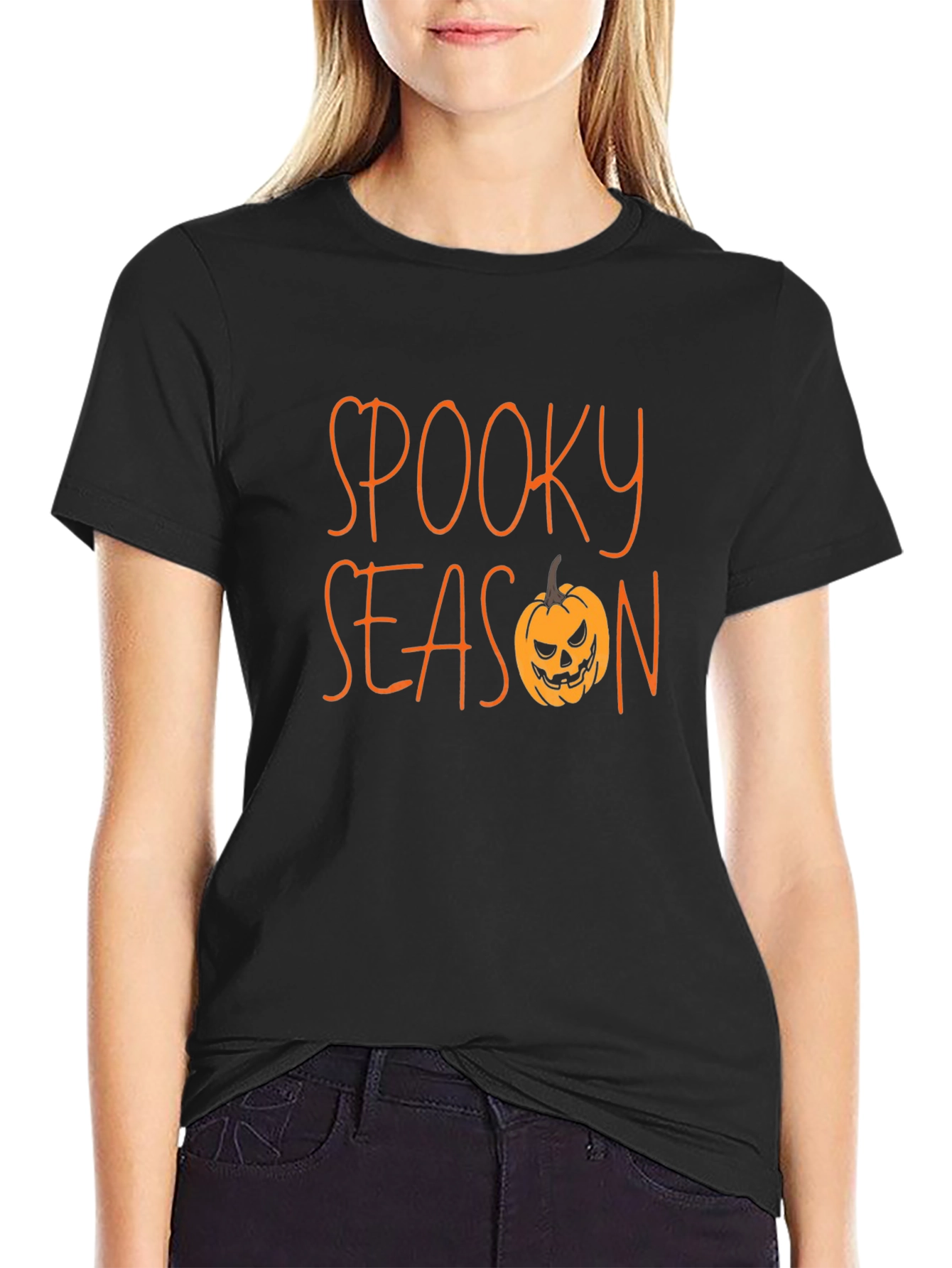 Spooky Season Black T-Shirt - Halloween Apparel