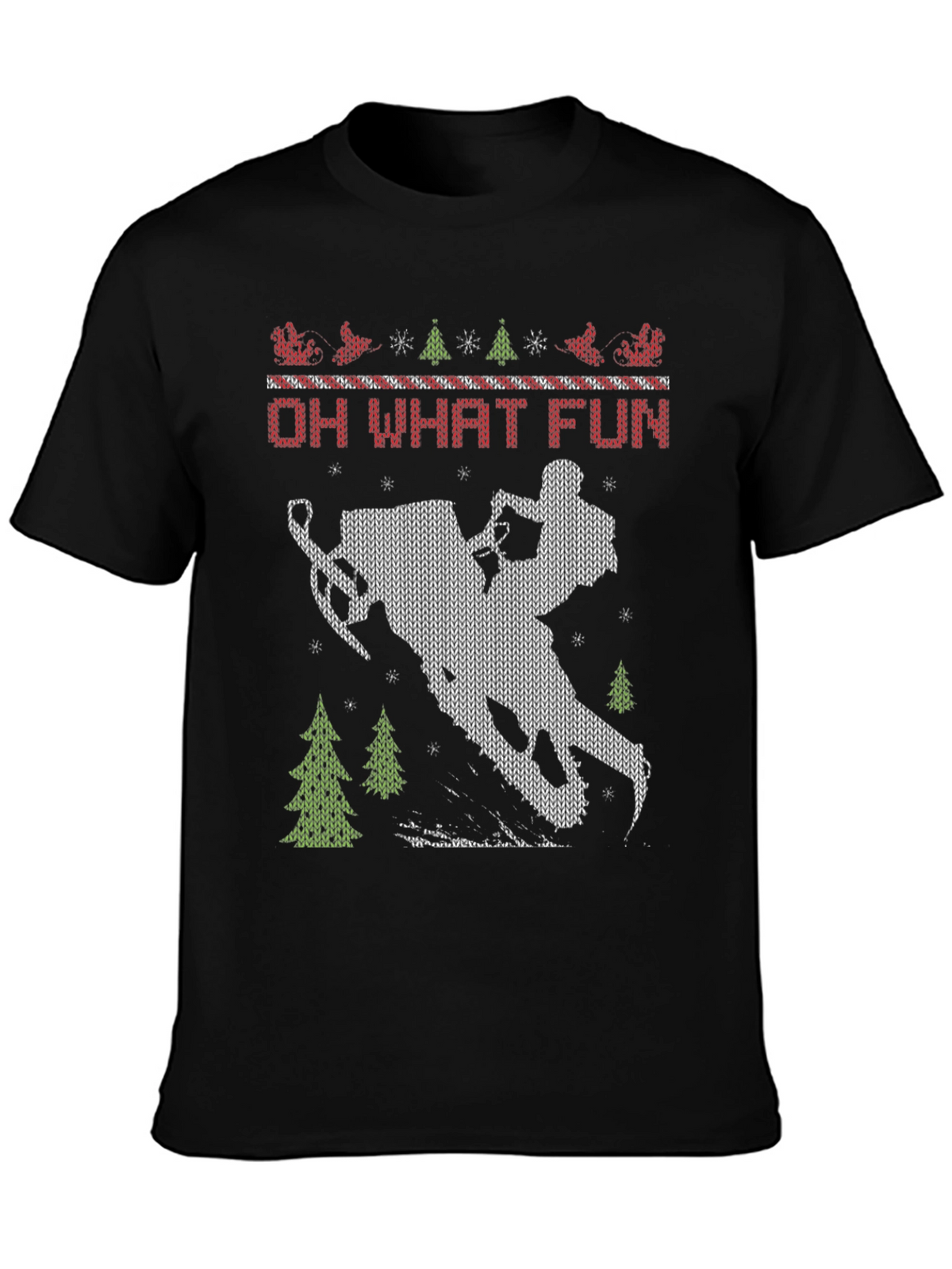 Oh What Fun Snowmobile T-Shirt