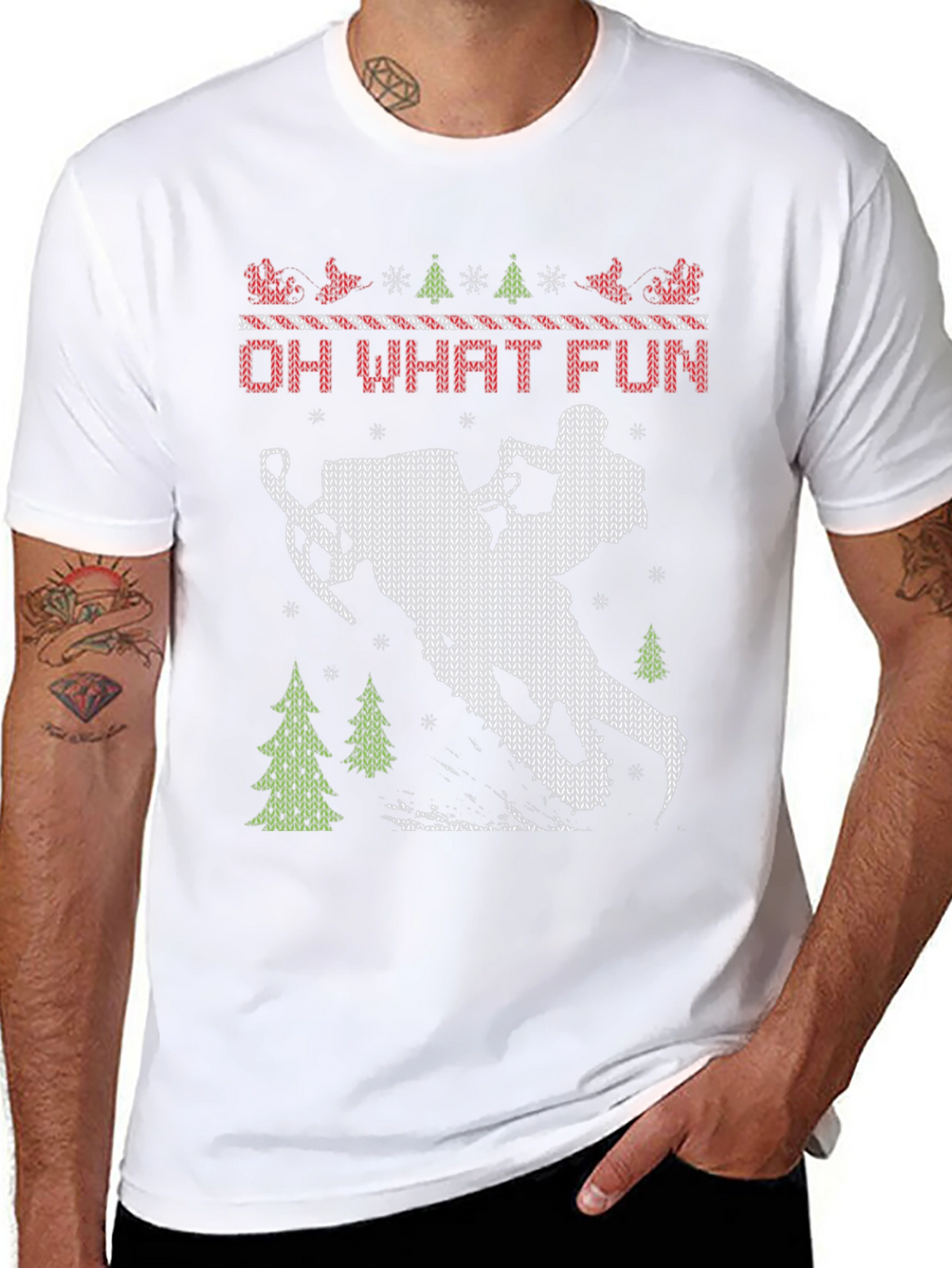 Oh What Fun Snowmobile T-Shirt