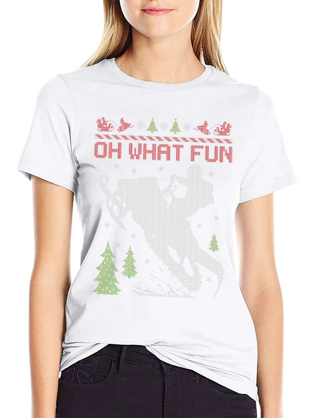 Oh What Fun Snowmobile T-Shirt
