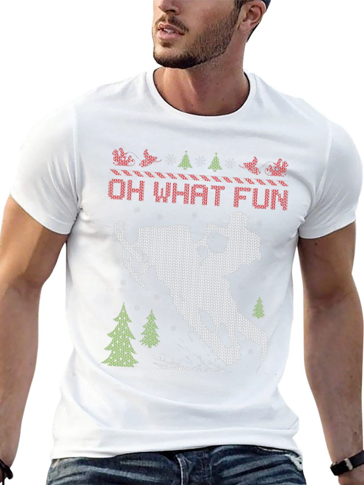Oh What Fun Snowmobile T-Shirt