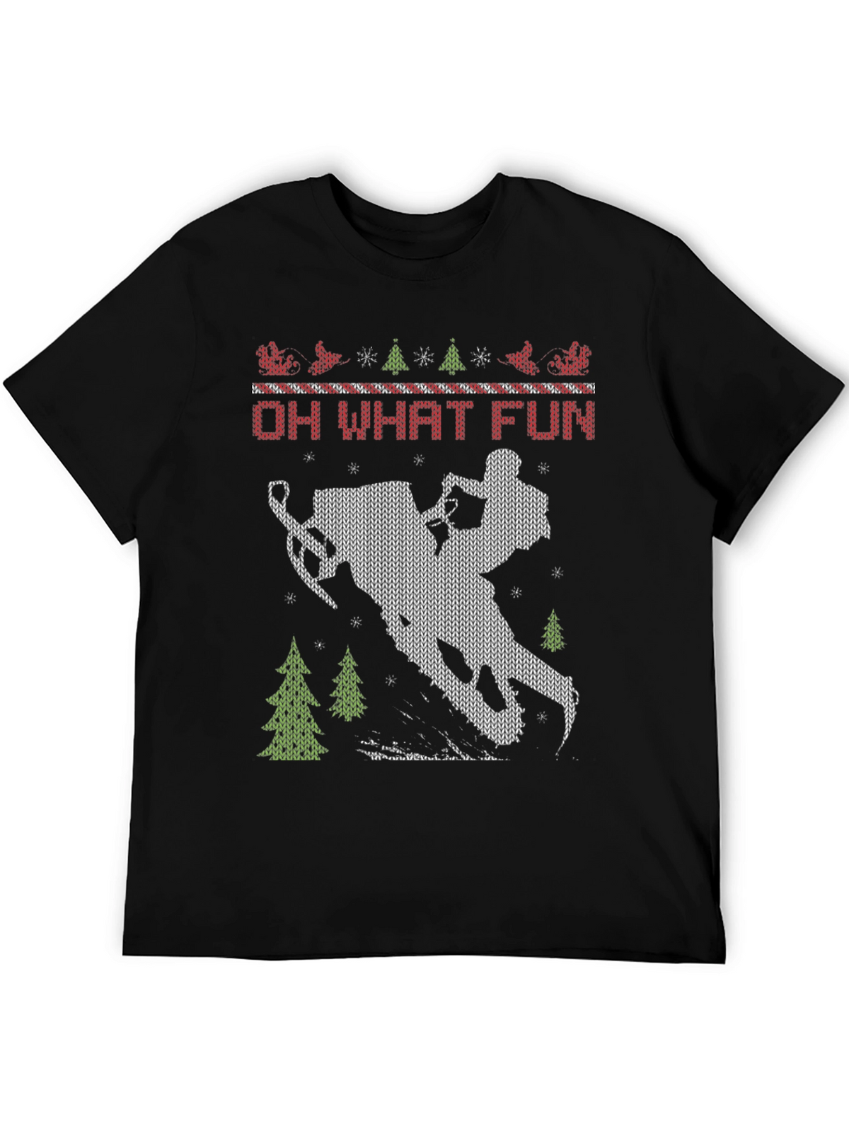 Oh What Fun Snowmobile T-Shirt
