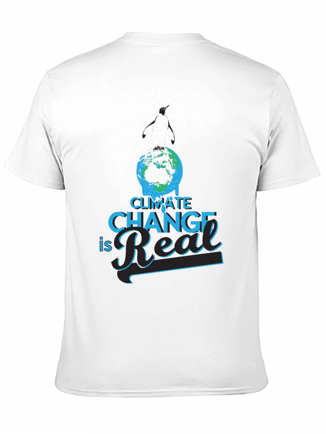 Climate Change Is Real Graphic T-Shirt - Black