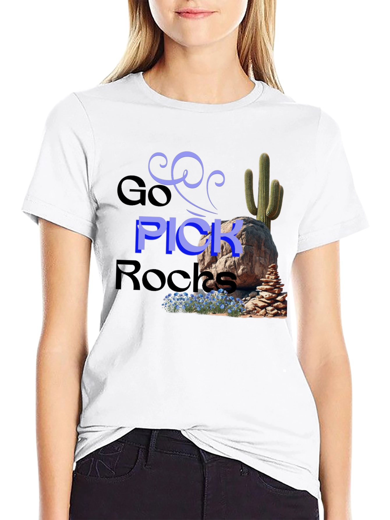 Go Pick Rocks Graphic Tee - Desert Adventure