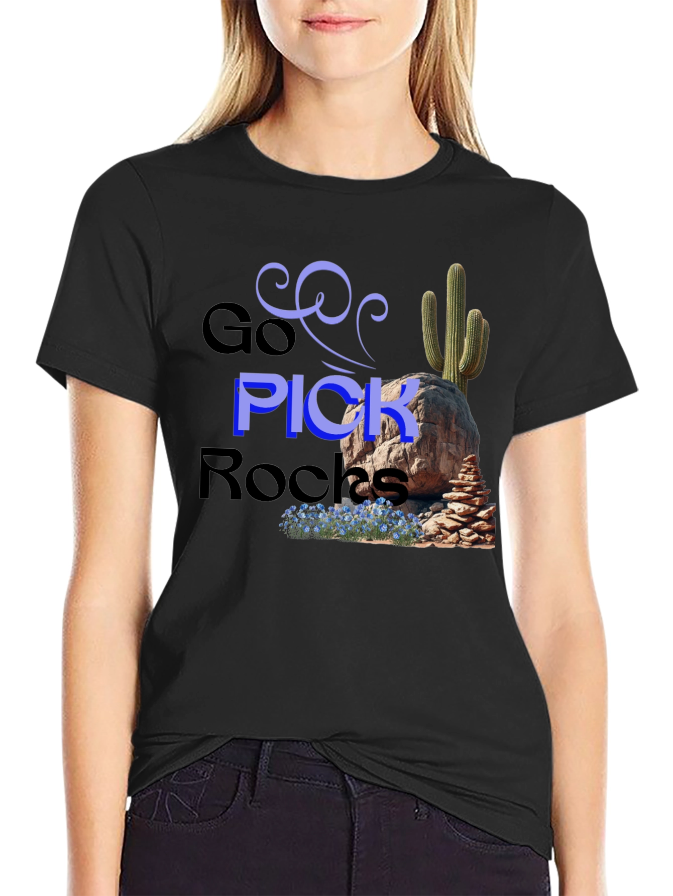 Go Pick Rocks Graphic Tee - Desert Adventure