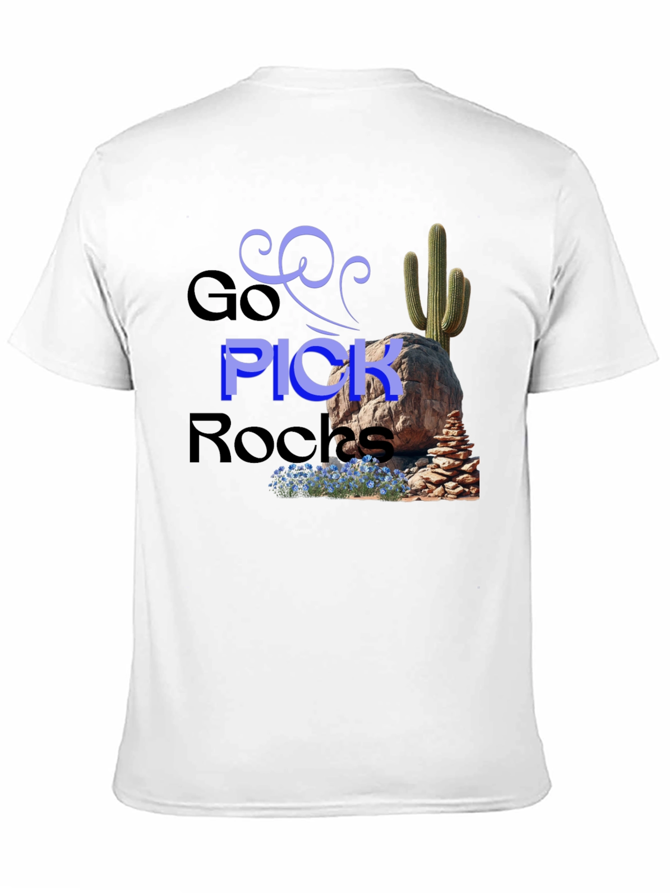 Go Pick Rocks Graphic Tee - Desert Adventure
