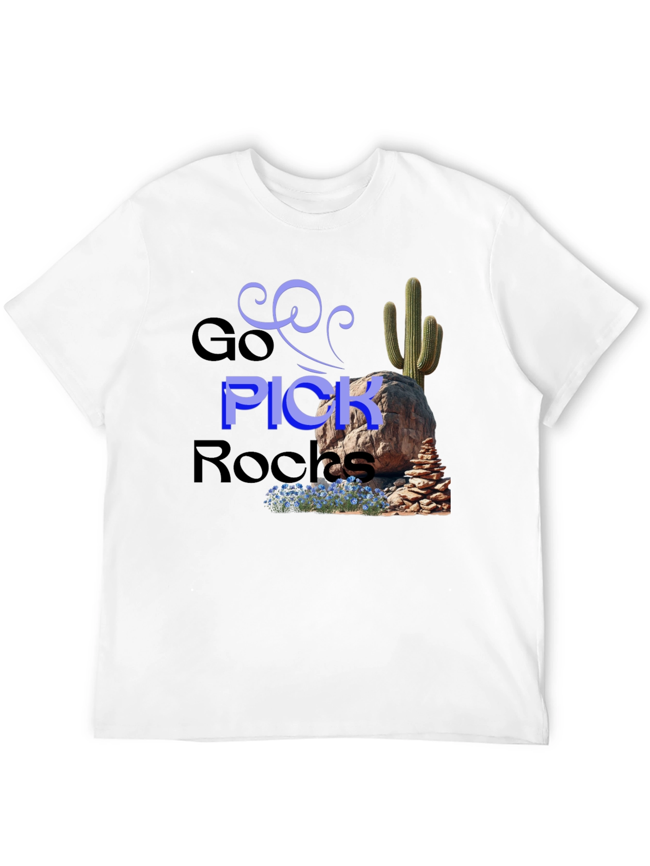Go Pick Rocks Graphic Tee - Desert Adventure