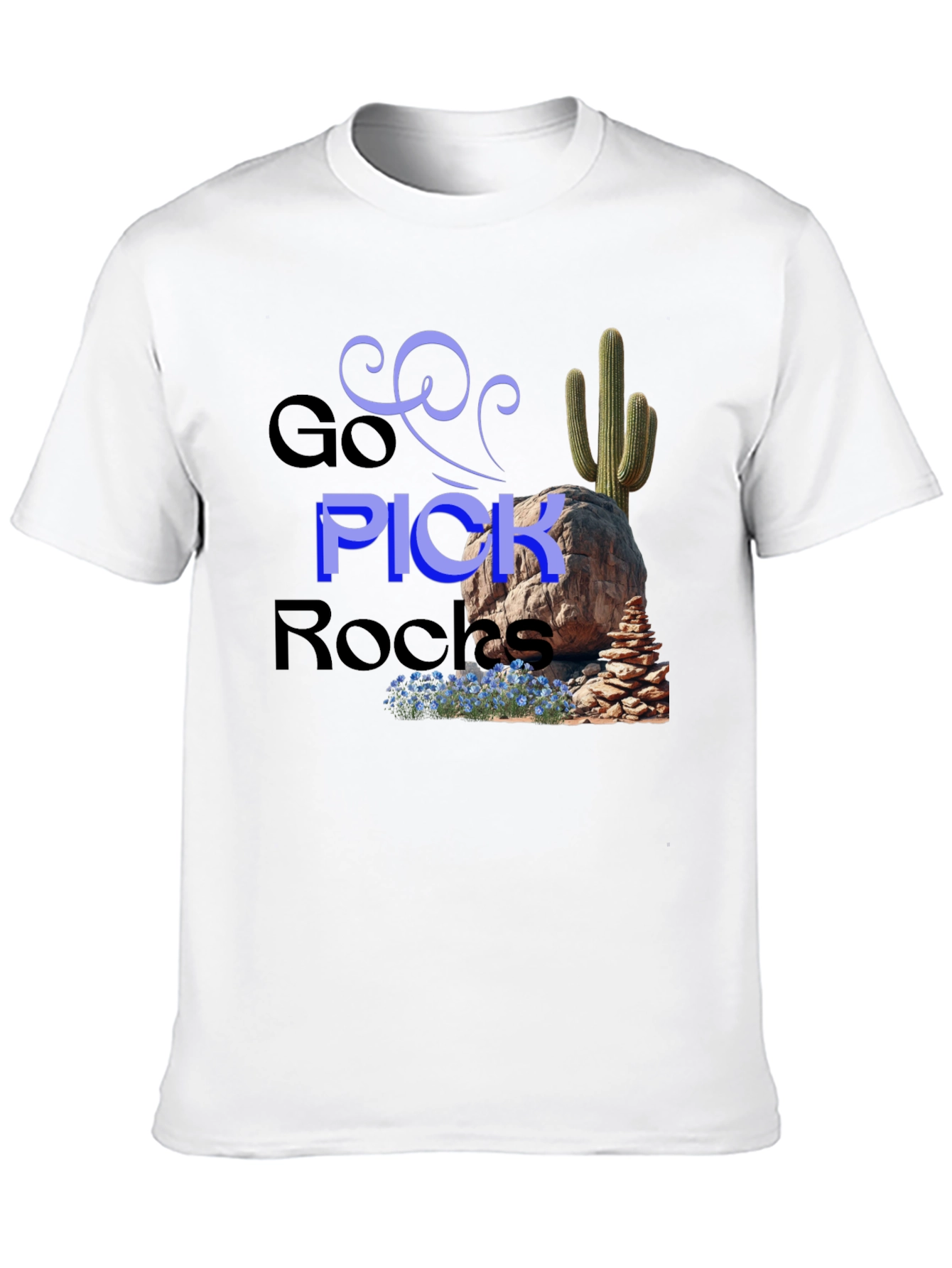 Go Pick Rocks Graphic Tee - Desert Adventure