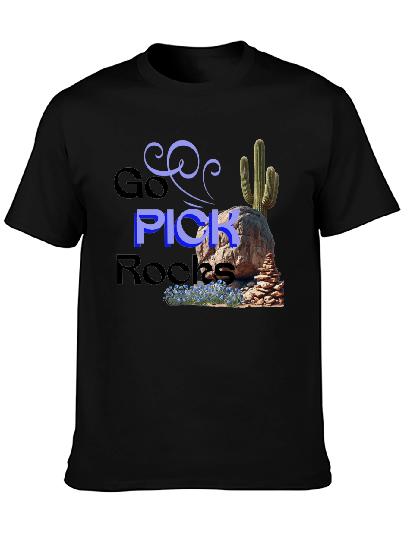 Go Pick Rocks Graphic Tee - Desert Adventure