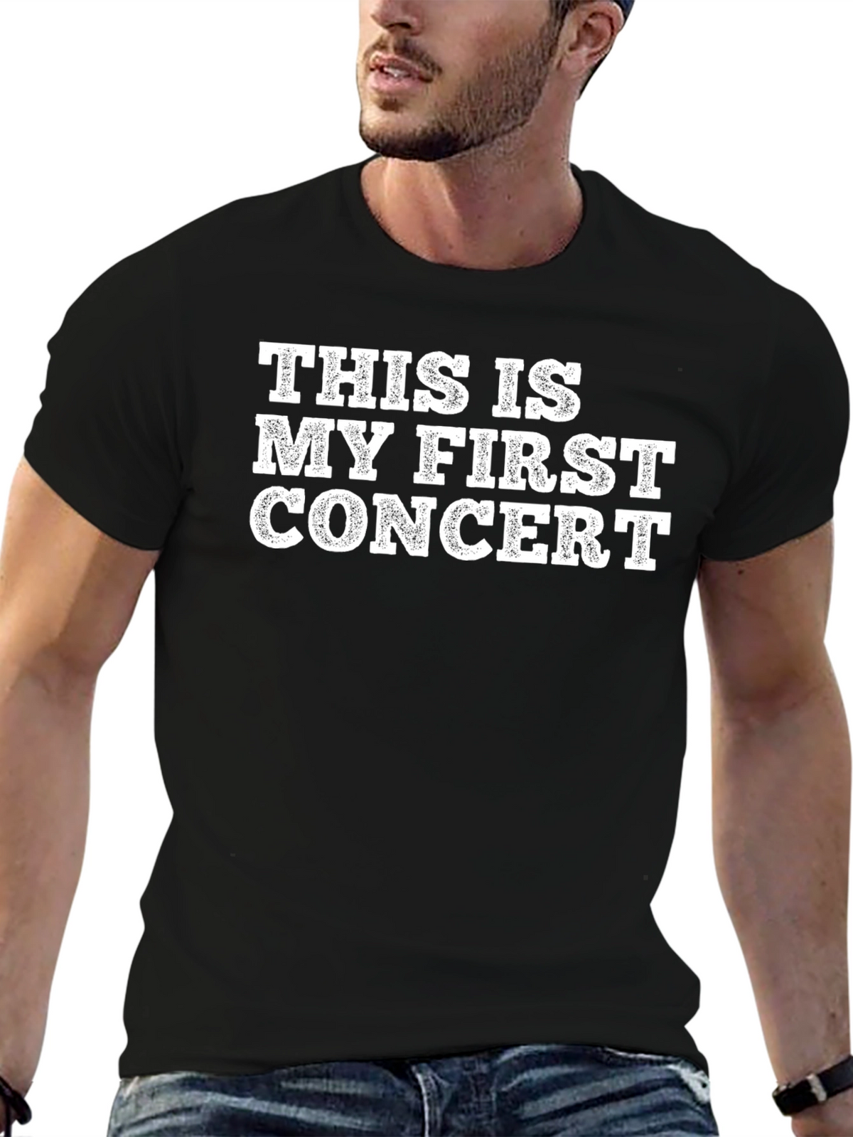 First Concert T-Shirt - Black Graphic Tee