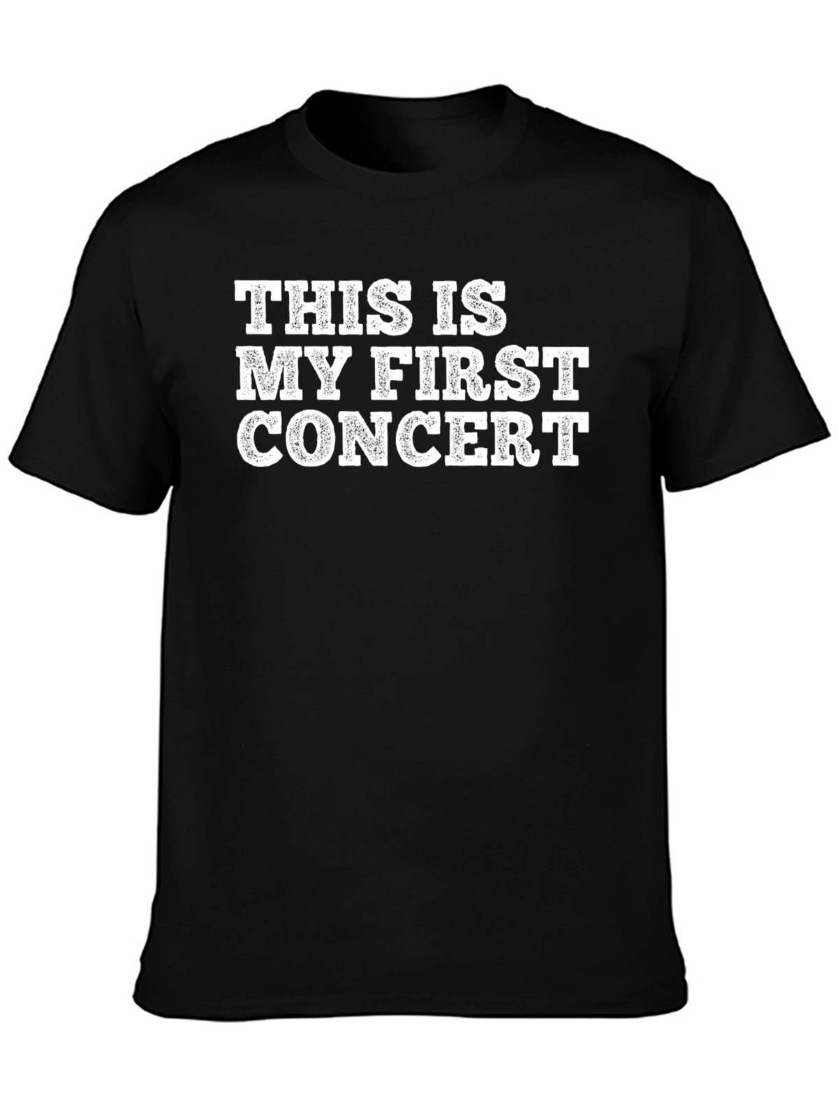 First Concert T-Shirt - Black Graphic Tee
