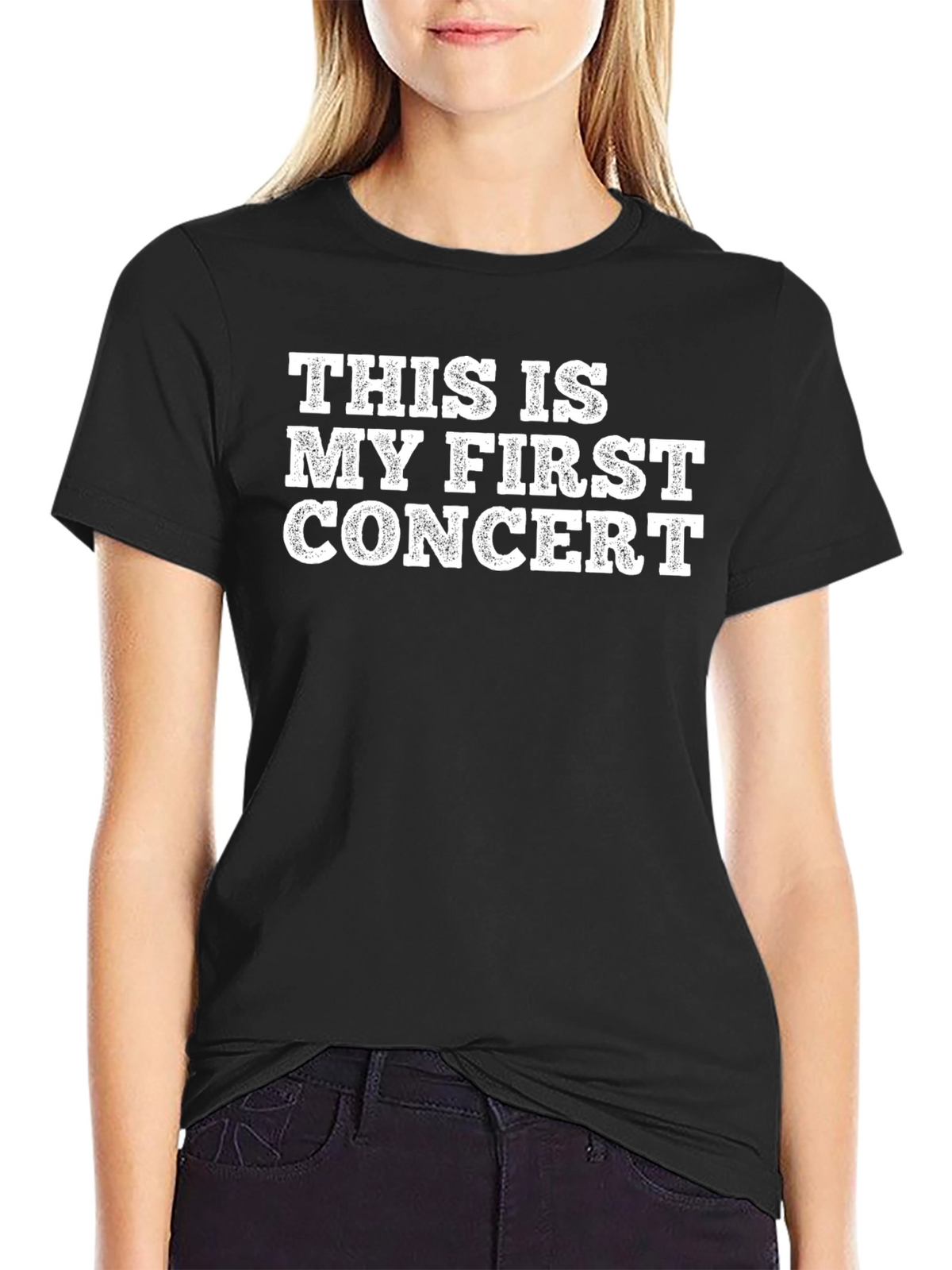 First Concert T-Shirt - Black Graphic Tee