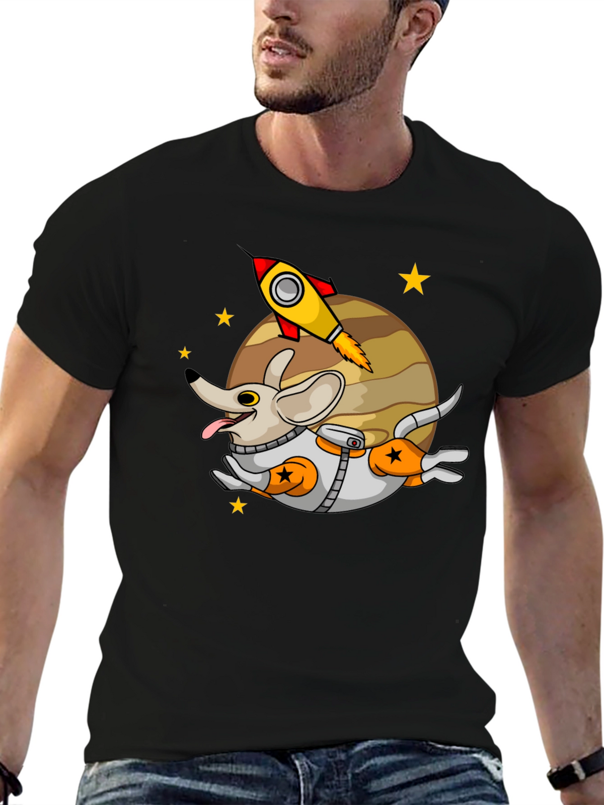 Space Dog T-Shirt - Cute Astronaut Puppy Tee