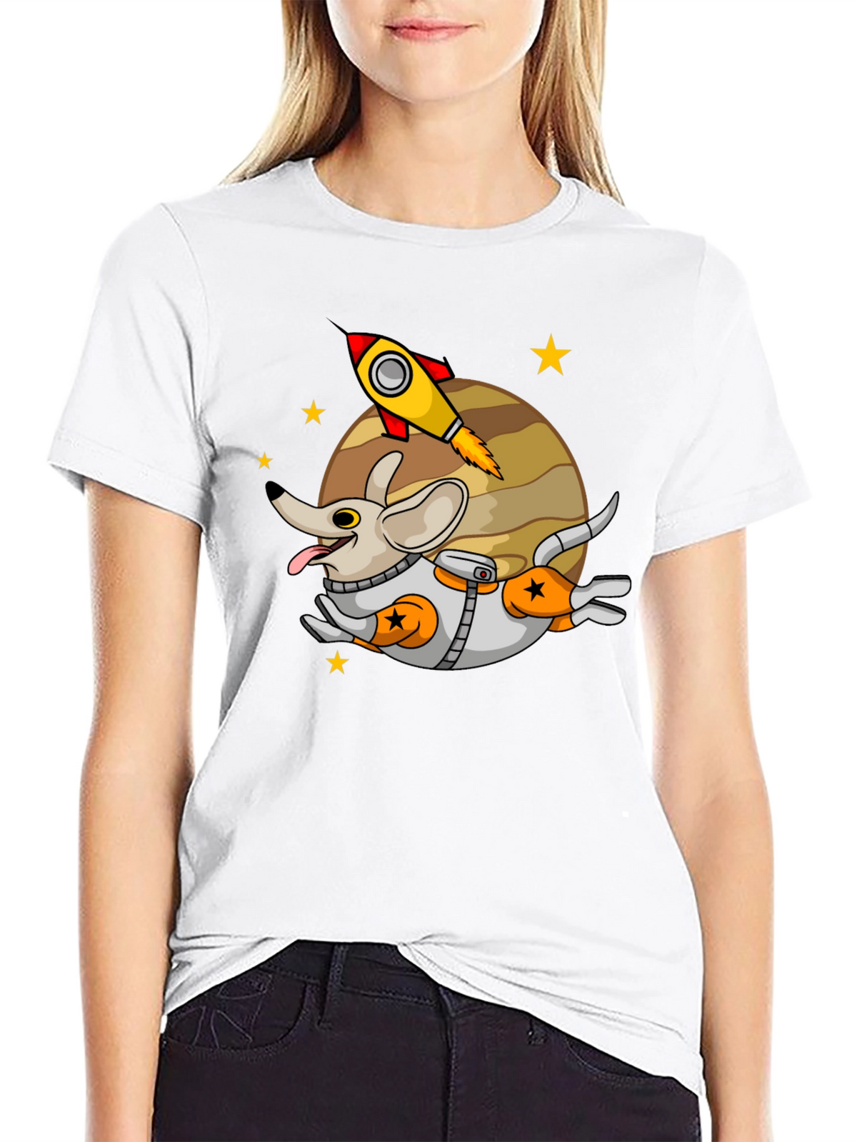 Space Dog T-Shirt - Cute Astronaut Puppy Tee