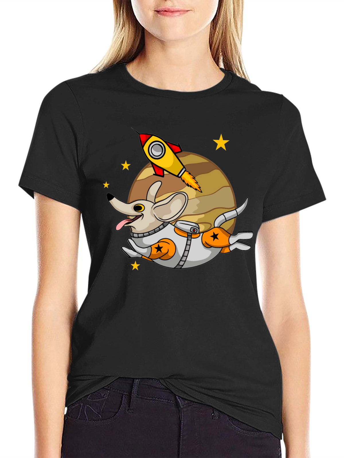Space Dog T-Shirt - Cute Astronaut Puppy Tee