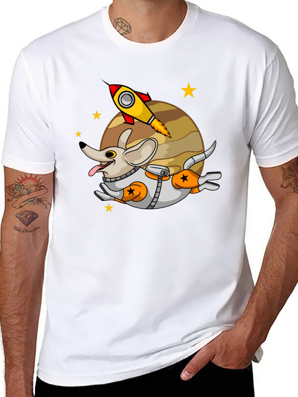 Space Dog T-Shirt - Cute Astronaut Puppy Tee