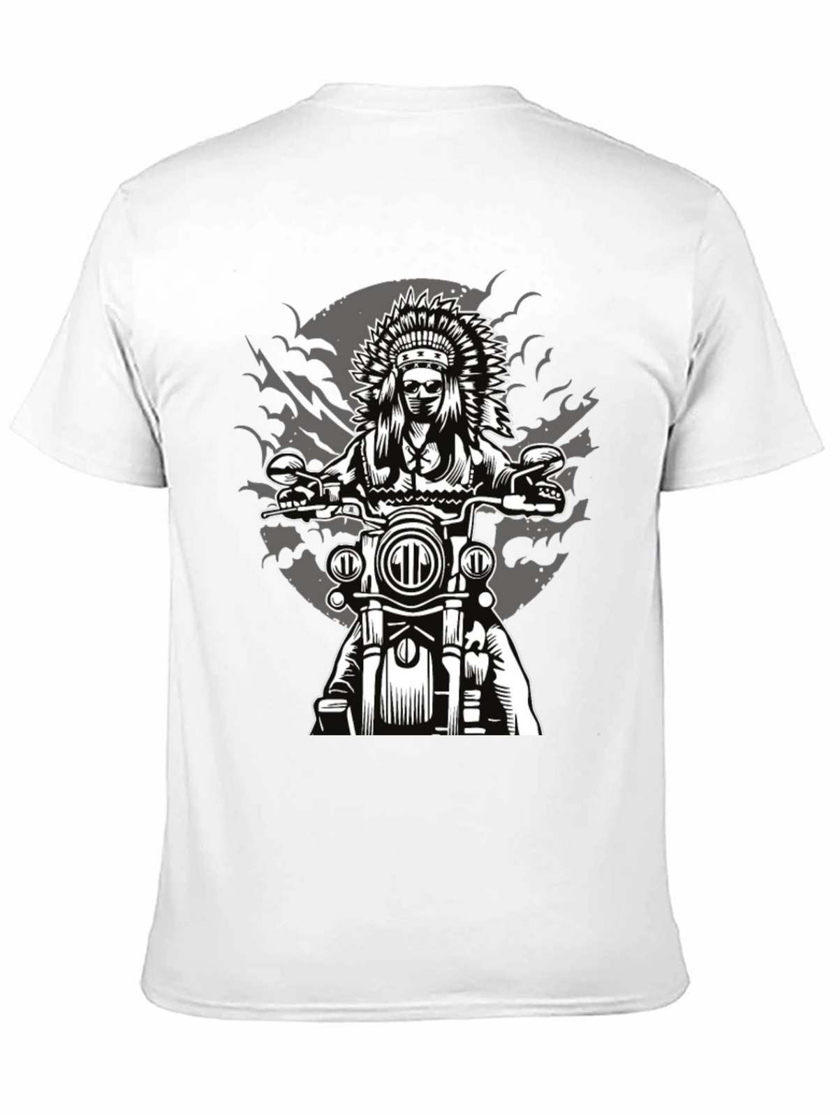 Indian Chief Motorcycle Graphic T-Shirt
