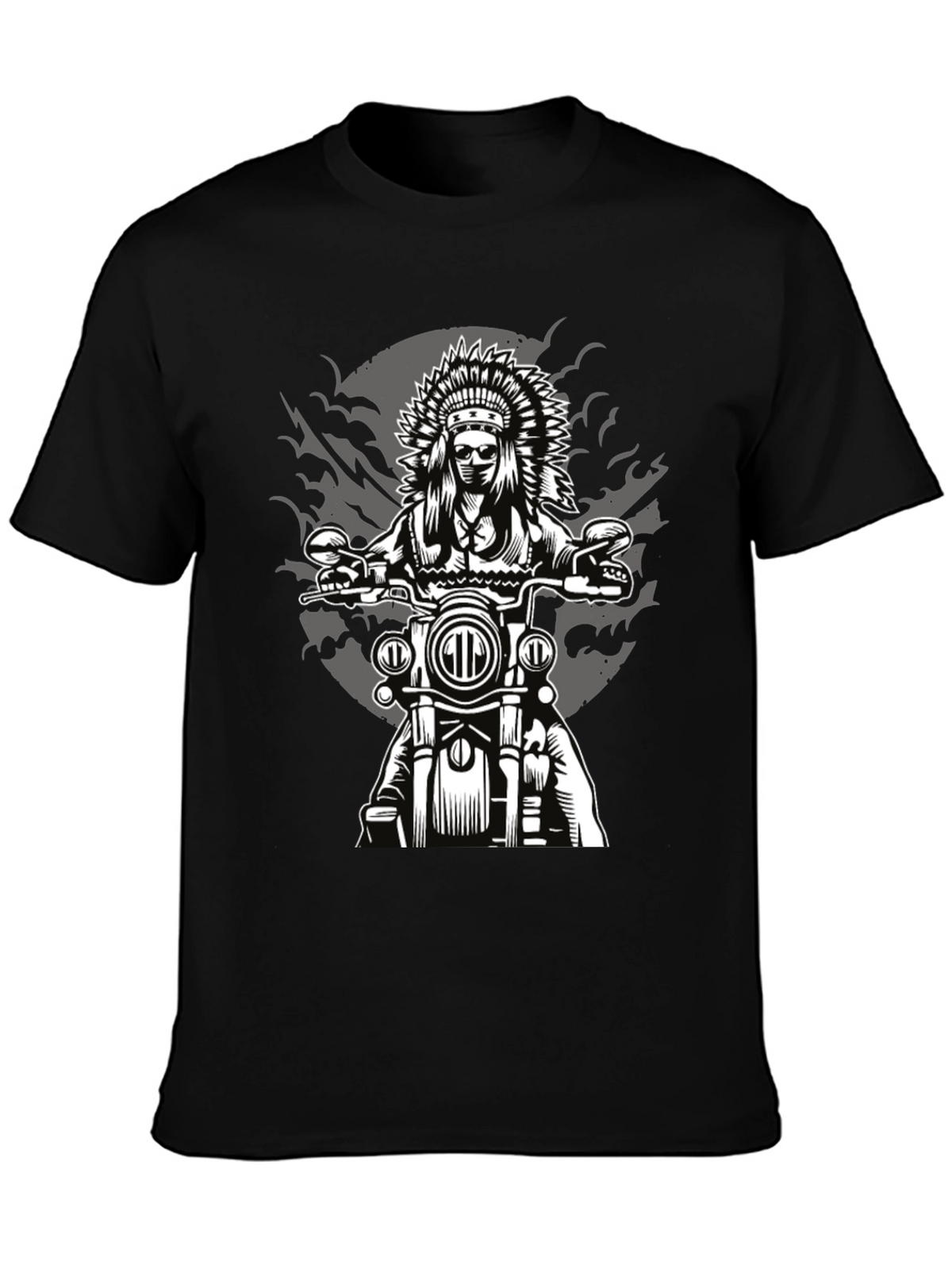 Indian Chief Motorcycle Graphic T-Shirt