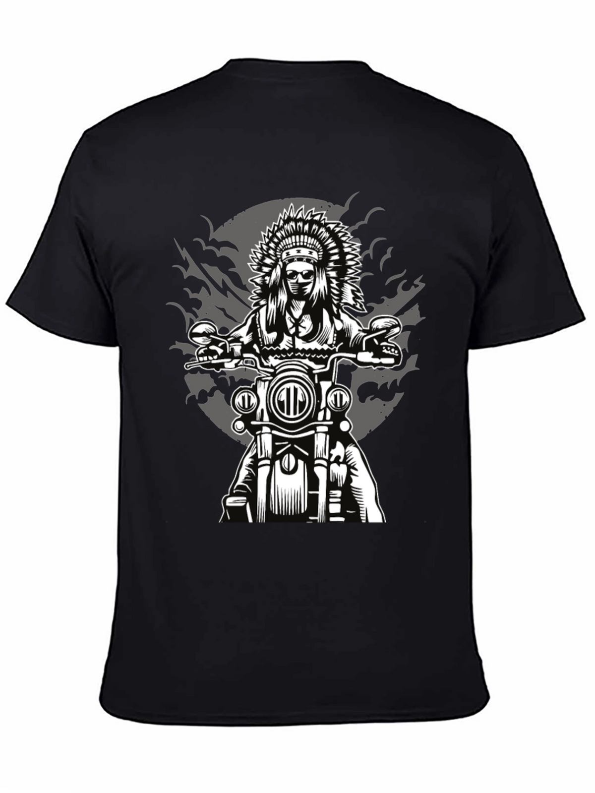 Indian Chief Motorcycle Graphic T-Shirt