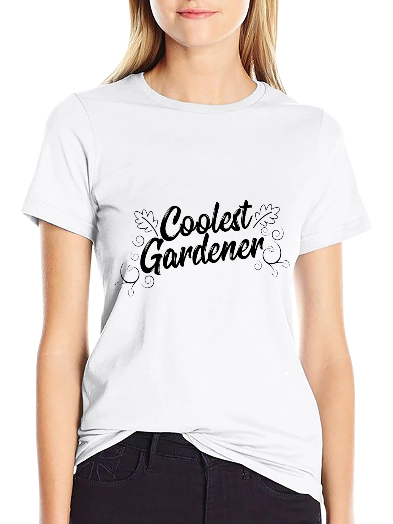 Coolest Gardener Black T-Shirt - Gardening Apparel