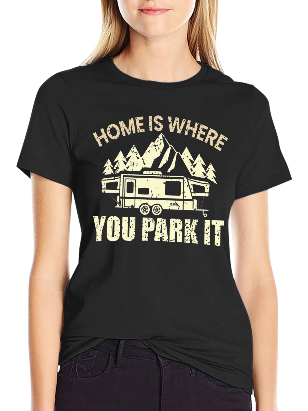 Home is Where You Park It RV Camping T-Shirt