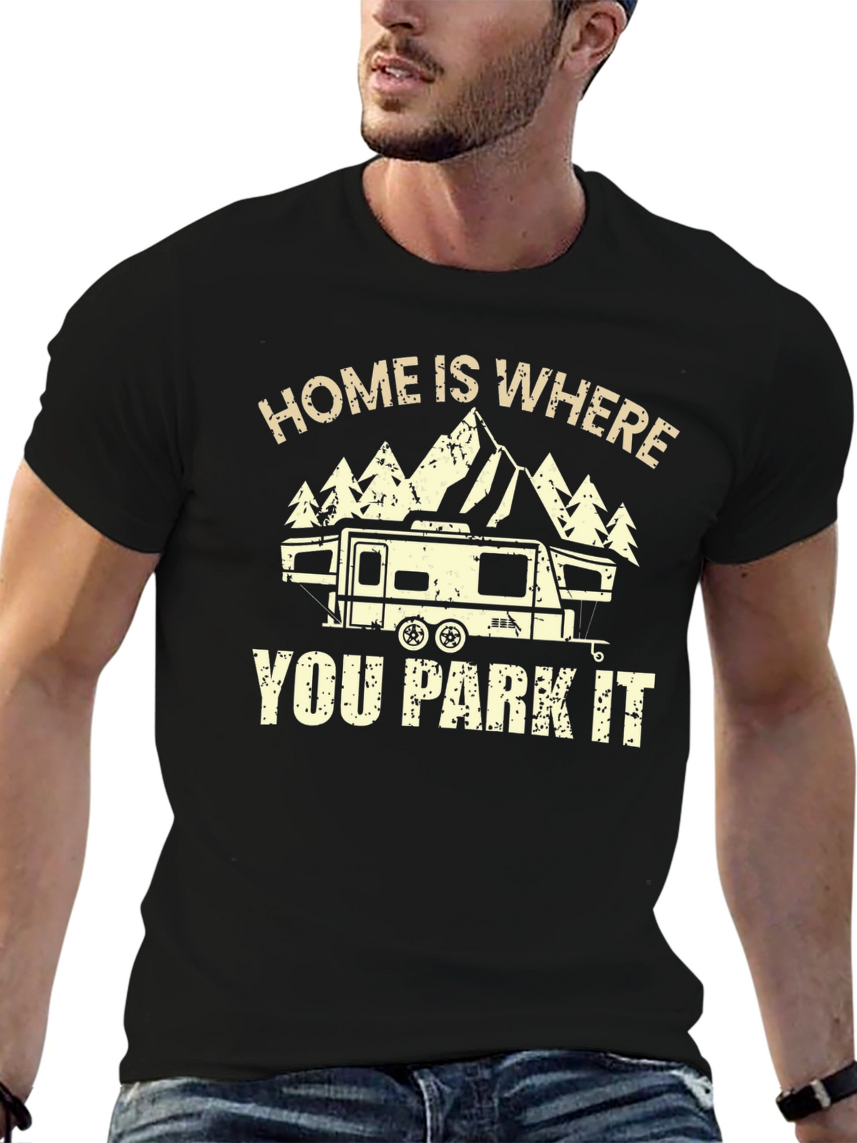 Home is Where You Park It RV Camping T-Shirt